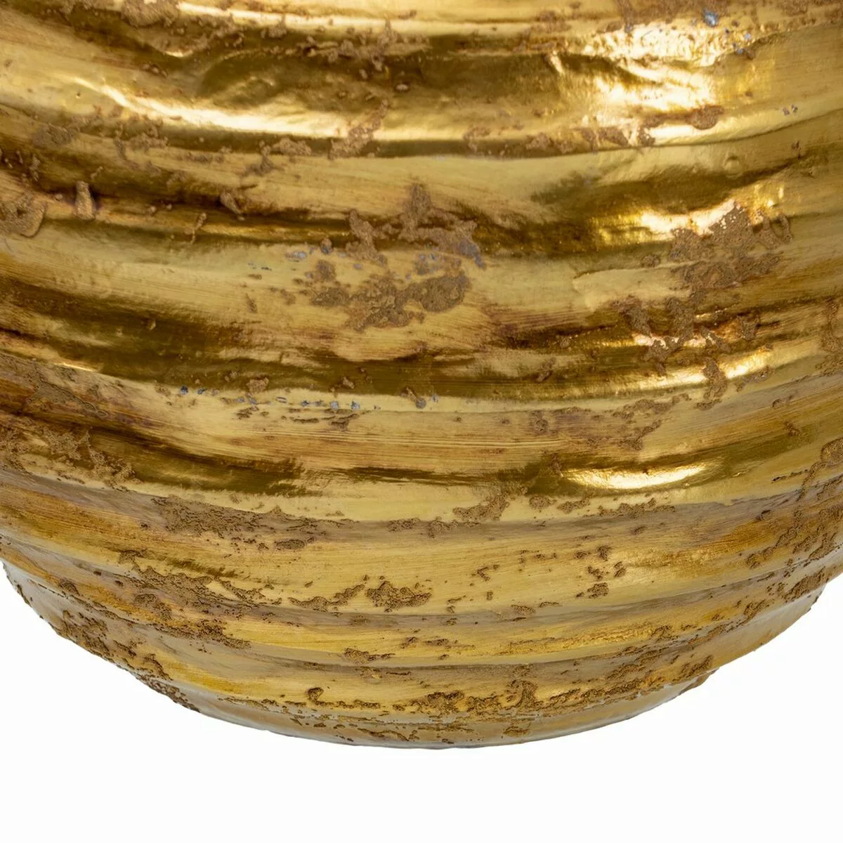 Blumentopf 30 X 30 X 27 Cm Aus Keramik Gold günstig online kaufen