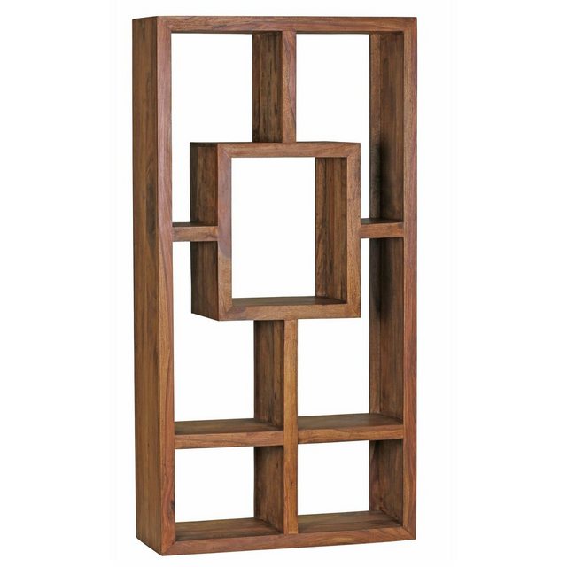 Wohnling Bücherregal Bücherregal MUMBAI Massiv-Holz Sheesham 90 x 180 cm Wo günstig online kaufen