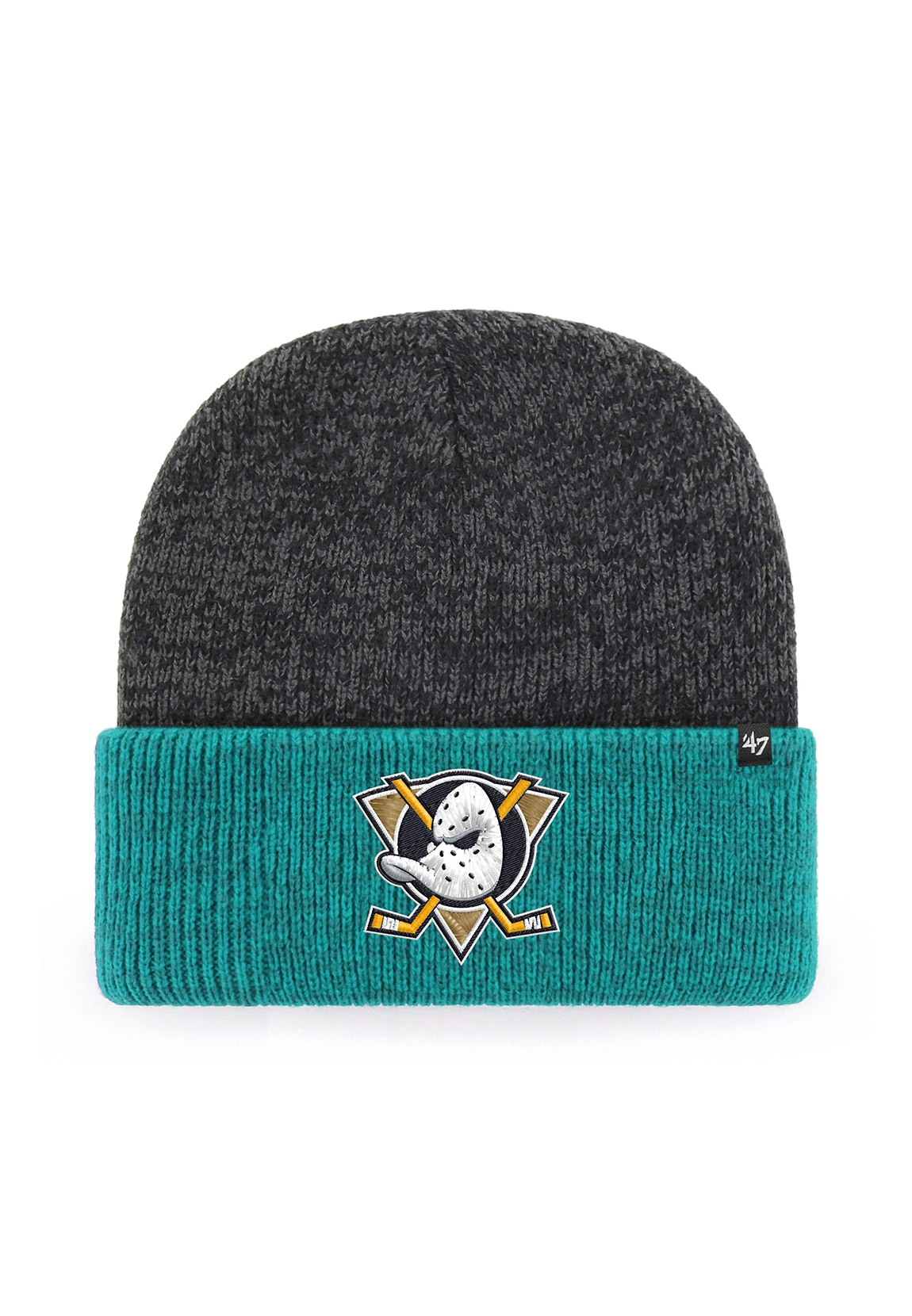 47 Brand Beanie ANAHEIM DUCKS H-TTBFZ25ACE-BKA Schwarz Türkis günstig online kaufen