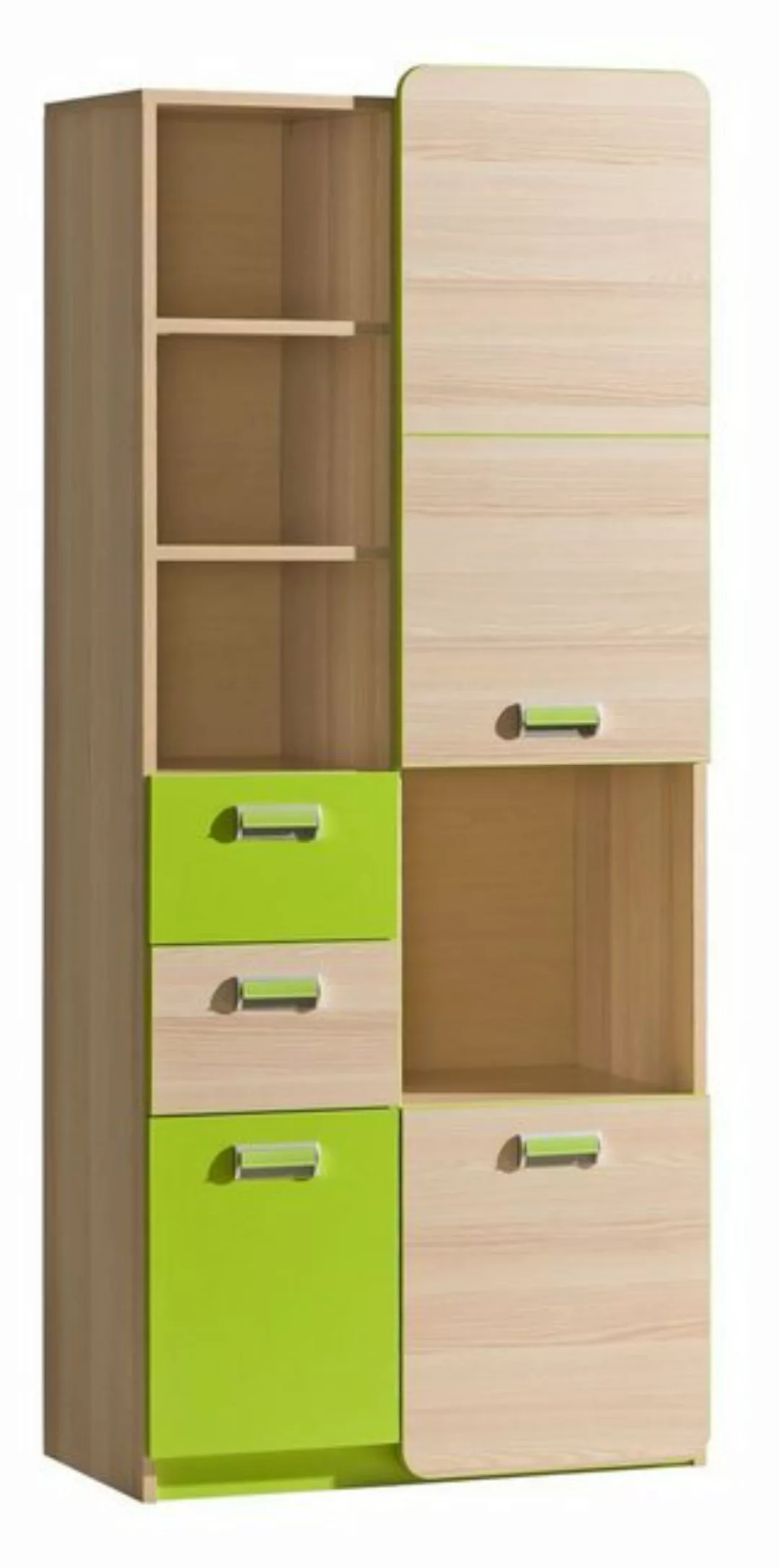 Feldmann-Wohnen Stauraumschrank Loreto (1-St) 80cm 3-türig Esche Coimbra / günstig online kaufen