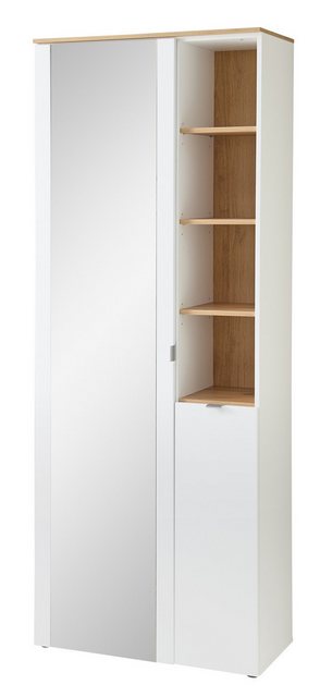 freiraum Garderobenschrank Bari in Weiß matt, MDF, Spannplatte - 78x202x38c günstig online kaufen