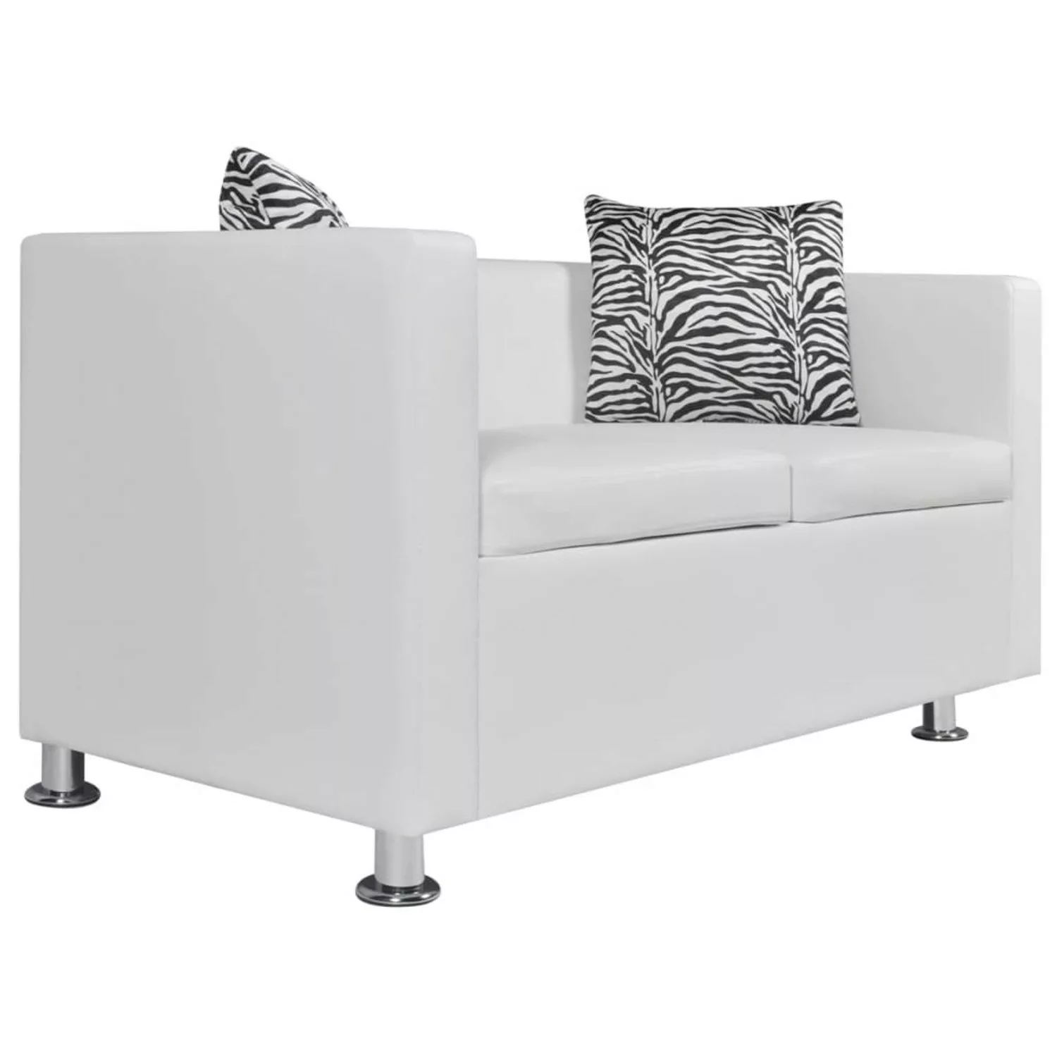 2-sitzer-sofa Kunstleder Weiß günstig online kaufen