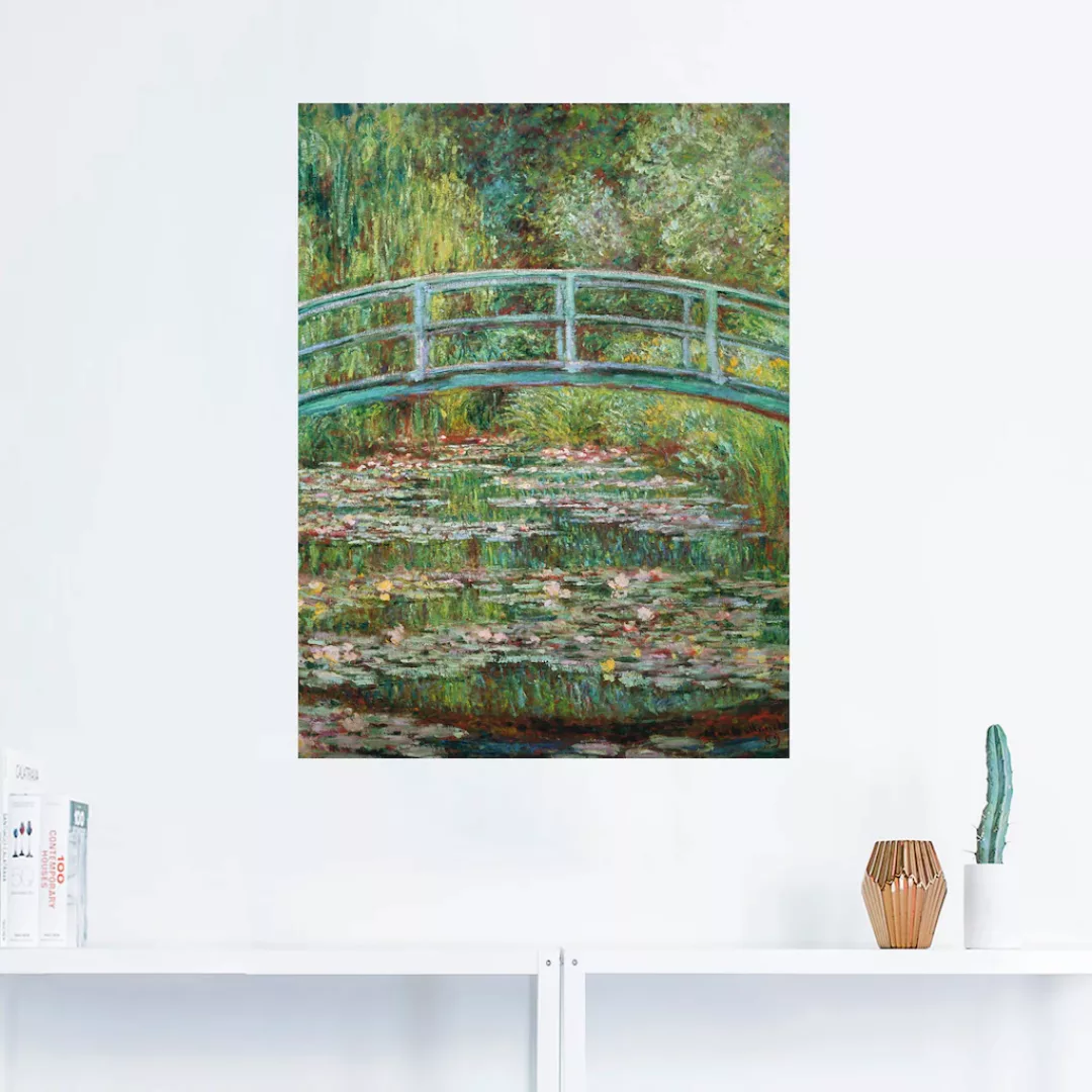 Artland Wandbild "Japanische Brücke. 1899.", Gewässer, (1 St.) günstig online kaufen