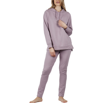 Admas  Pyjamas/ Nachthemden Pyjama Hausanzug Hose Sweatshirt Kapuze Comfort günstig online kaufen