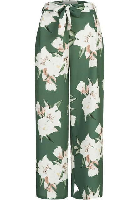 CLOUD 5IVE Stoffhose CLOUD 5IVE Sommerhose mit Bindegürtel und Blumen Print günstig online kaufen