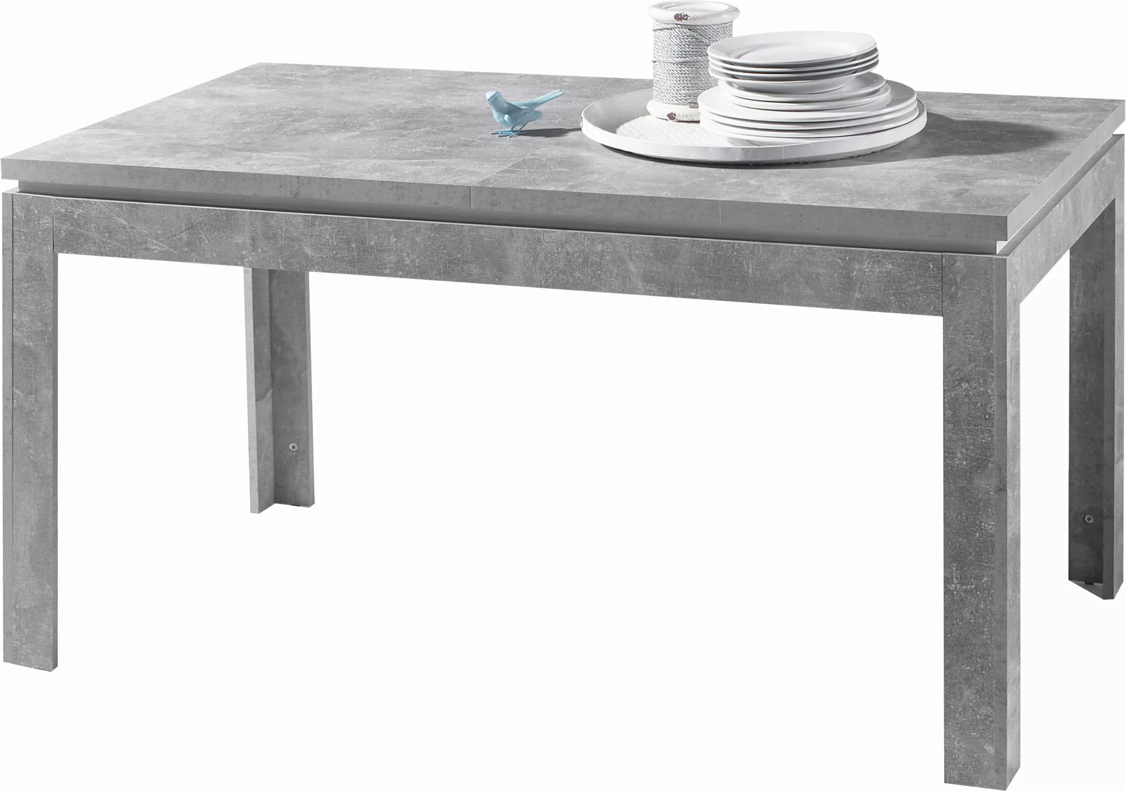 HBZ Esstisch "Stone", 140-180 cm ausziehbar, Tisch in Beton Dekor günstig online kaufen