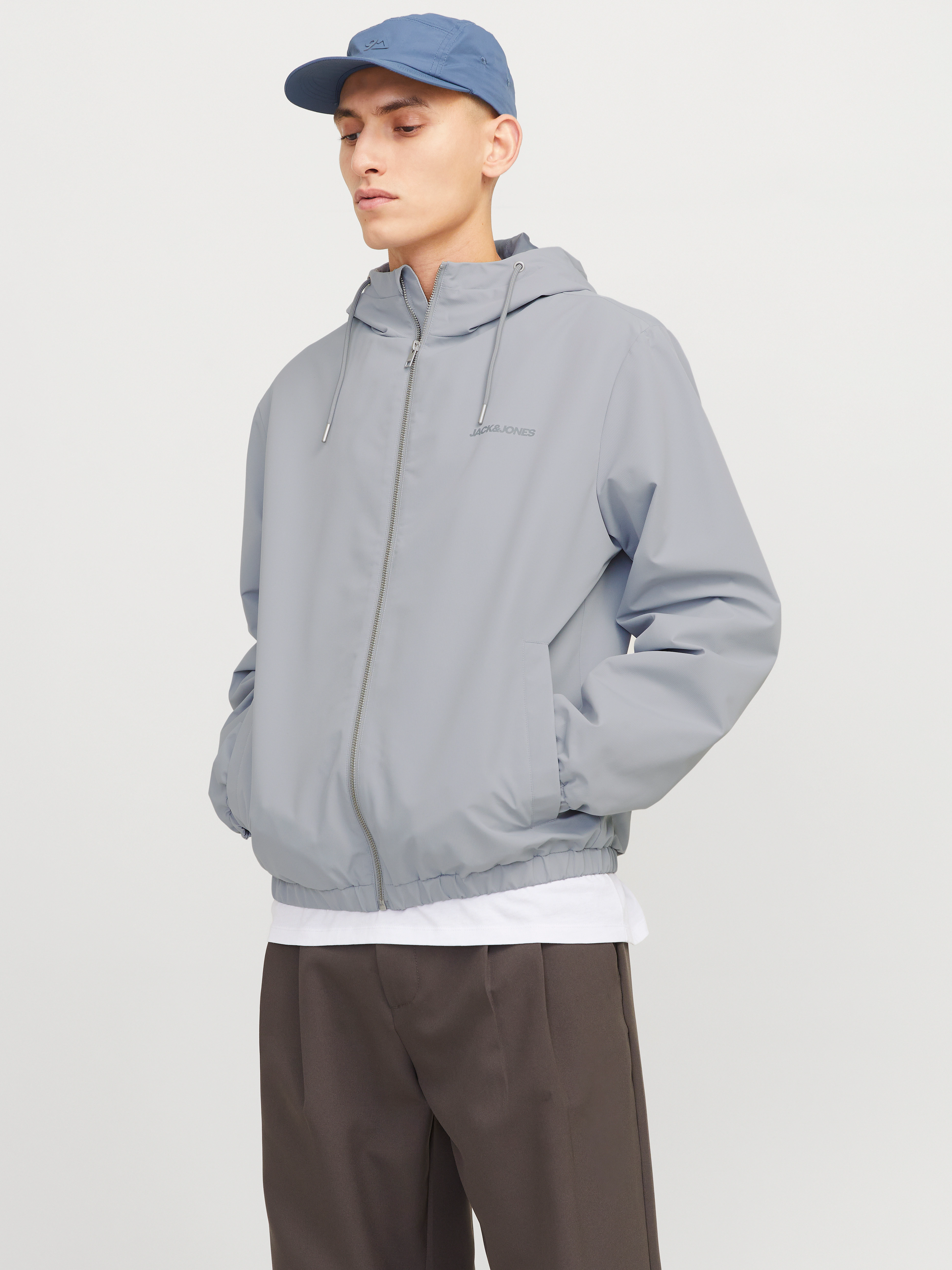 Jack & Jones Blouson JJELEGACY LIGHT JACKET HOOD NOOS mit Logo Schriftzug günstig online kaufen