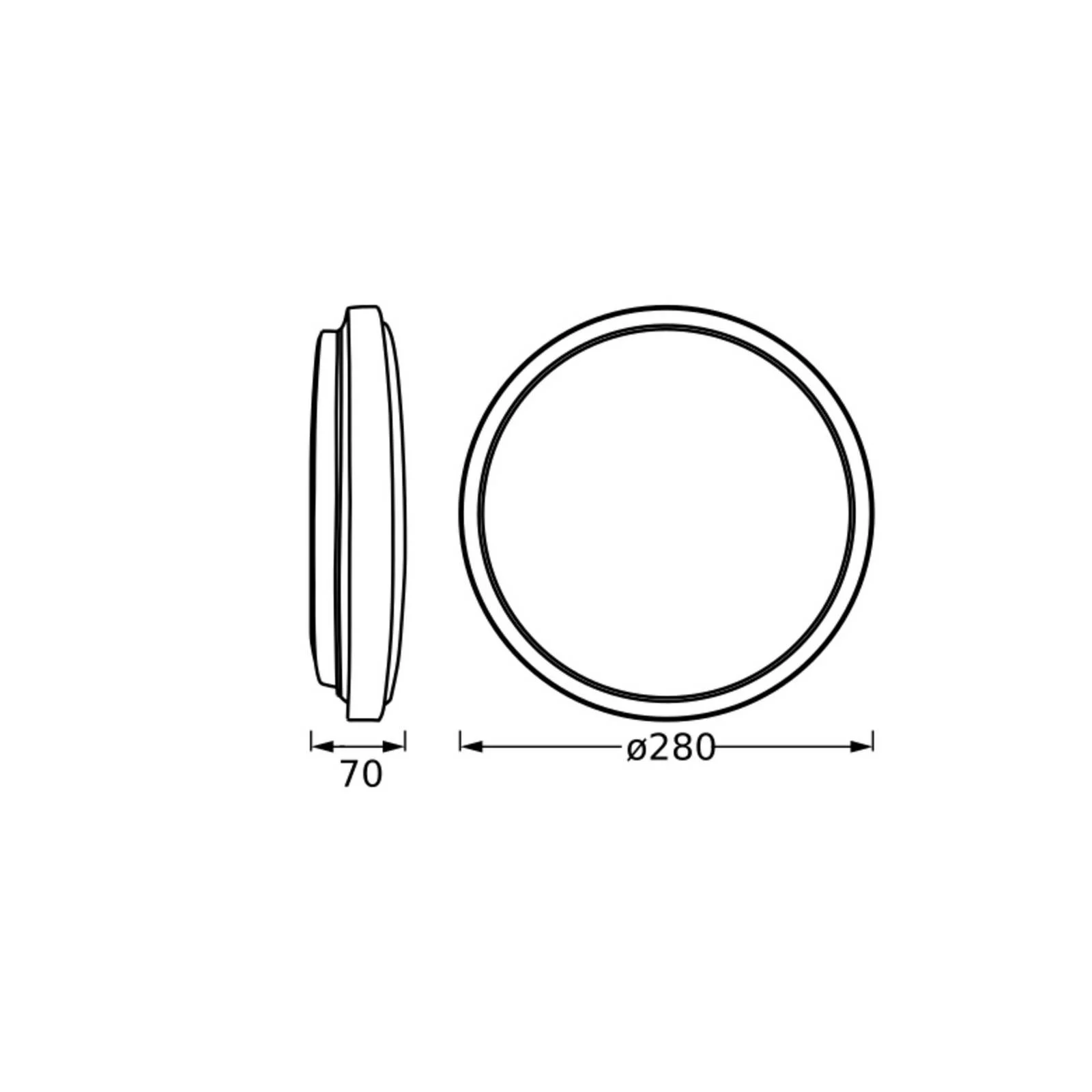 OSRAM LED-Deckenleuchte ORBIS LONDON, weiß, Ø 28 cm, Metall günstig online kaufen
