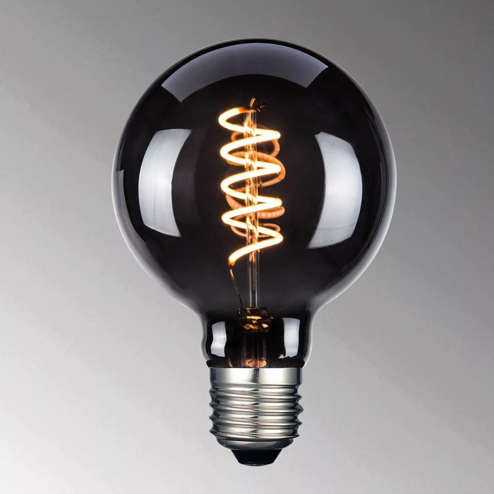 LED-Leuchtmittel, E27, G95, rauchfarben, 4 W, 1800 K, 60 lm günstig online kaufen