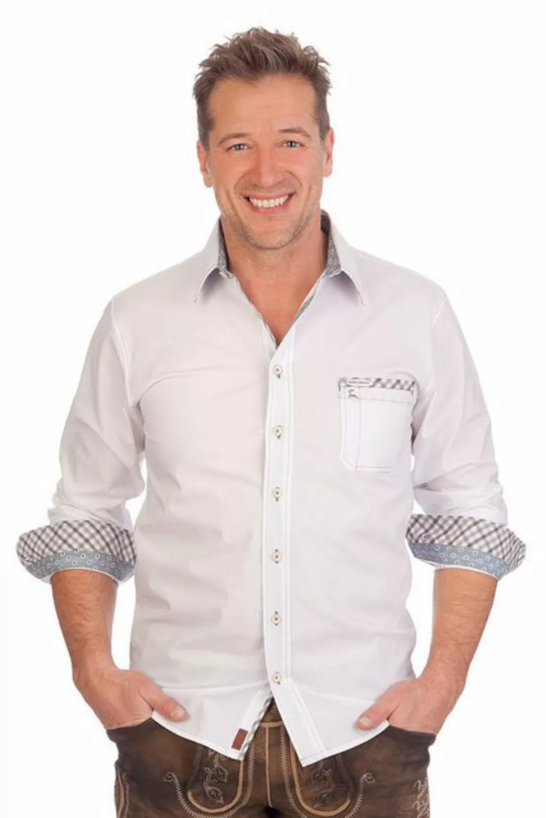 Spieth & Wensky Trachtenhemd Trachtenhemd - BERT - grau günstig online kaufen