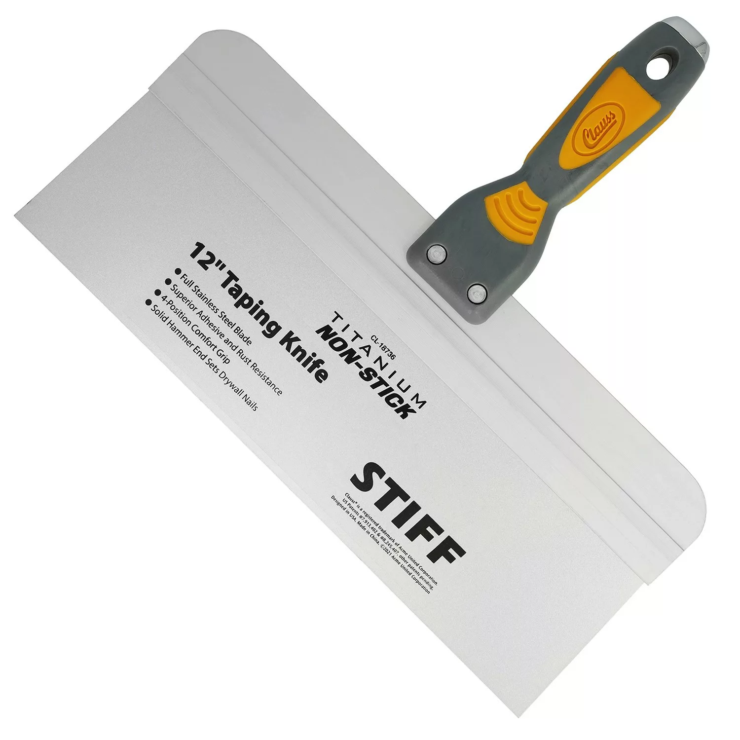 Clauss Softgrip Spachtel 12 Zoll Stiff mit Non-Stick Titaniumbeschichtung günstig online kaufen