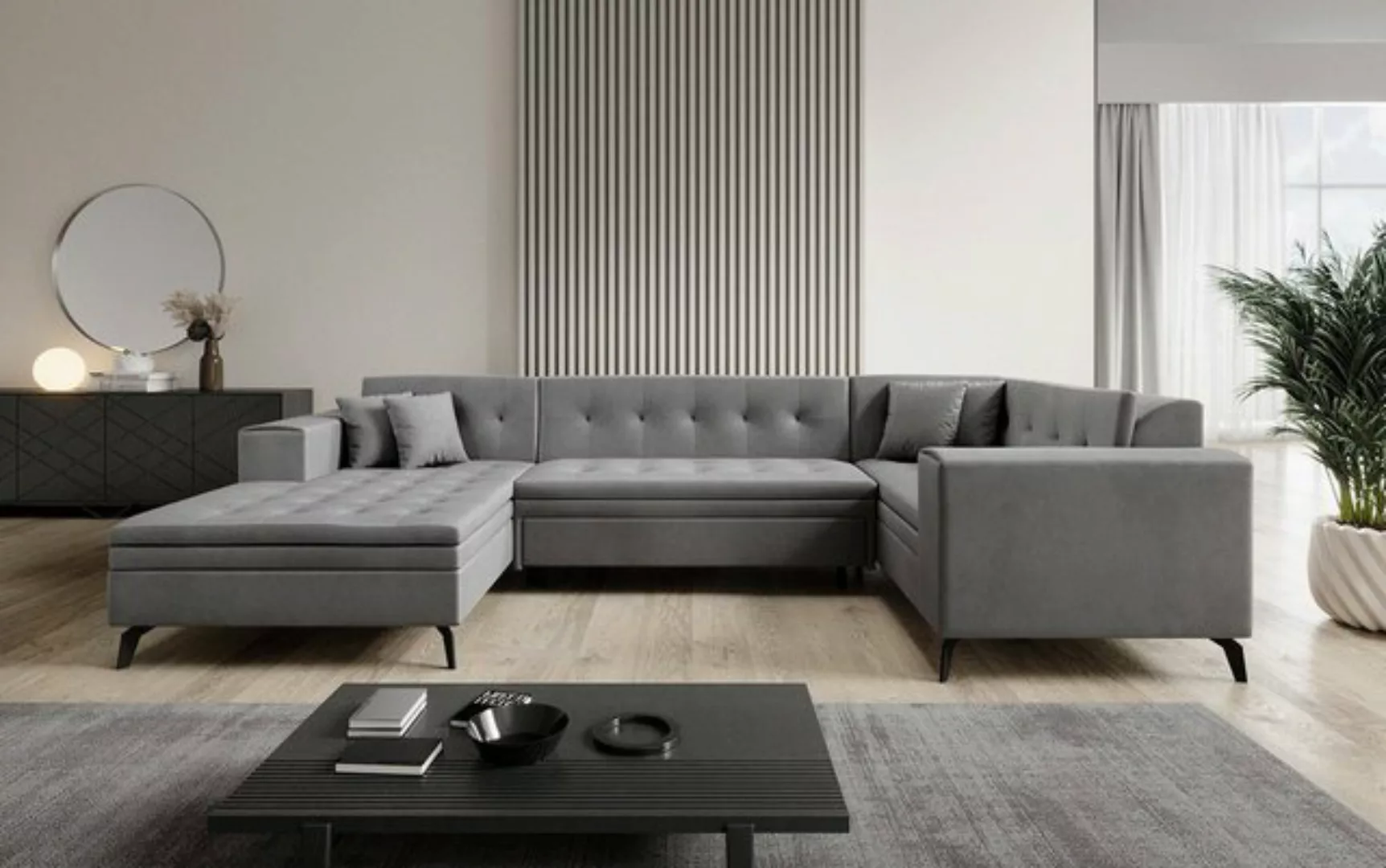 Luxusbetten24 Sofa Designer Sofa Neola, mit Schlaffunktion günstig online kaufen
