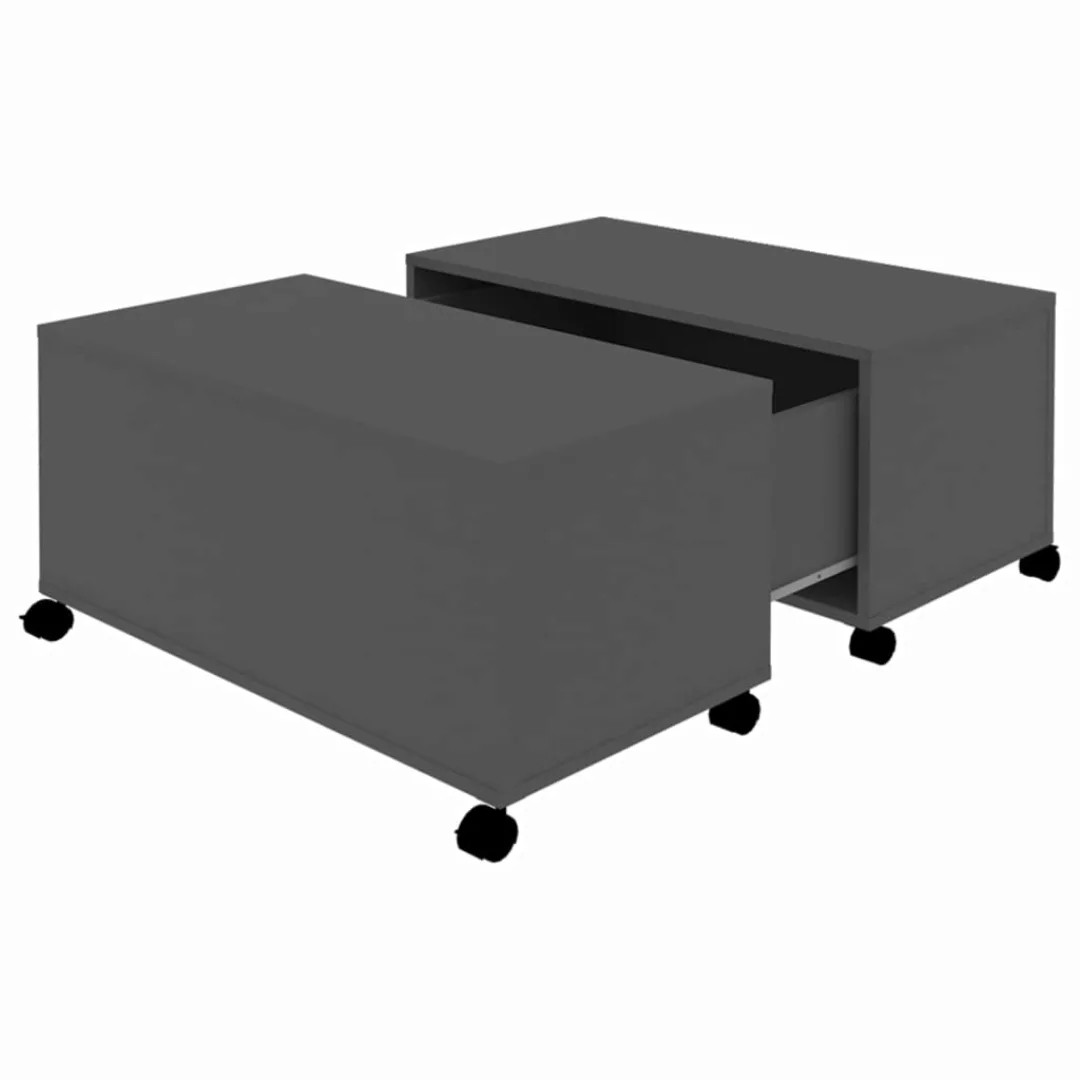 Couchtisch Grau 75x75x38 Cm Spanplatte günstig online kaufen