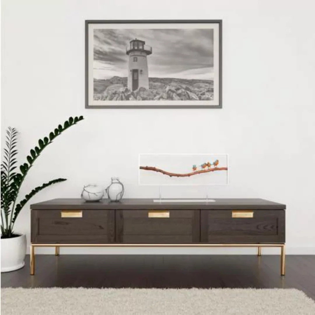 andas Lowboard, Holzfurnier aus Walnussbaum, skandinavisches Design günstig online kaufen