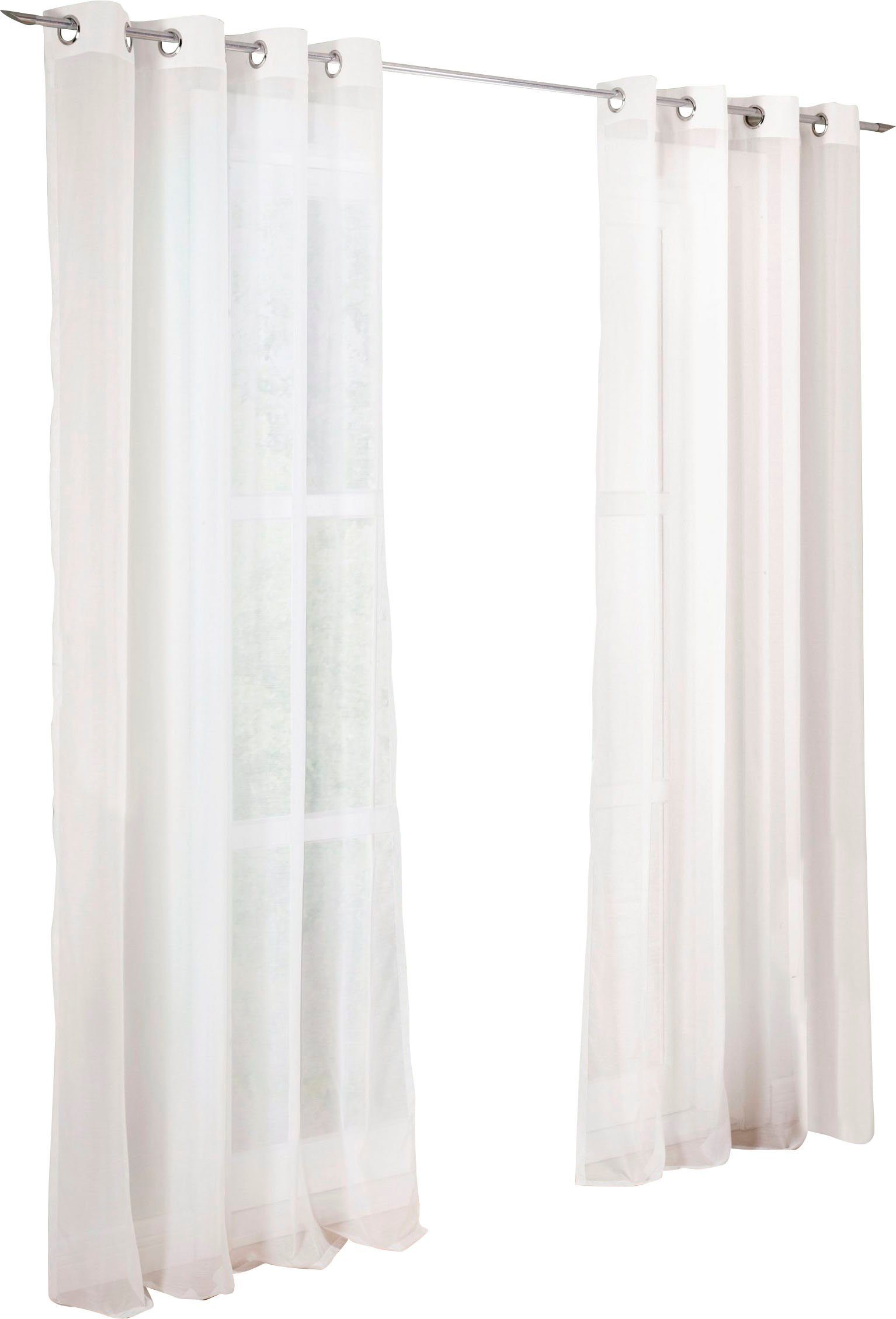 my home Gardine Malin, Ösen (2 günstig online kaufen