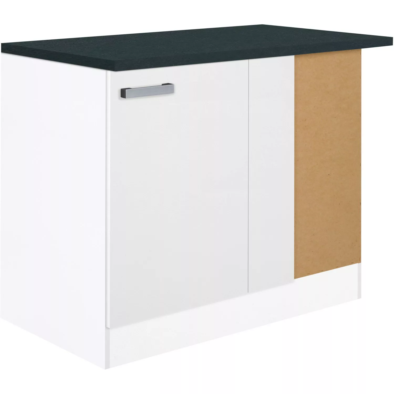 Optifit Eckunterschrank Salo214 100 cm x 84,8 cm x 60 cm Weiß günstig online kaufen