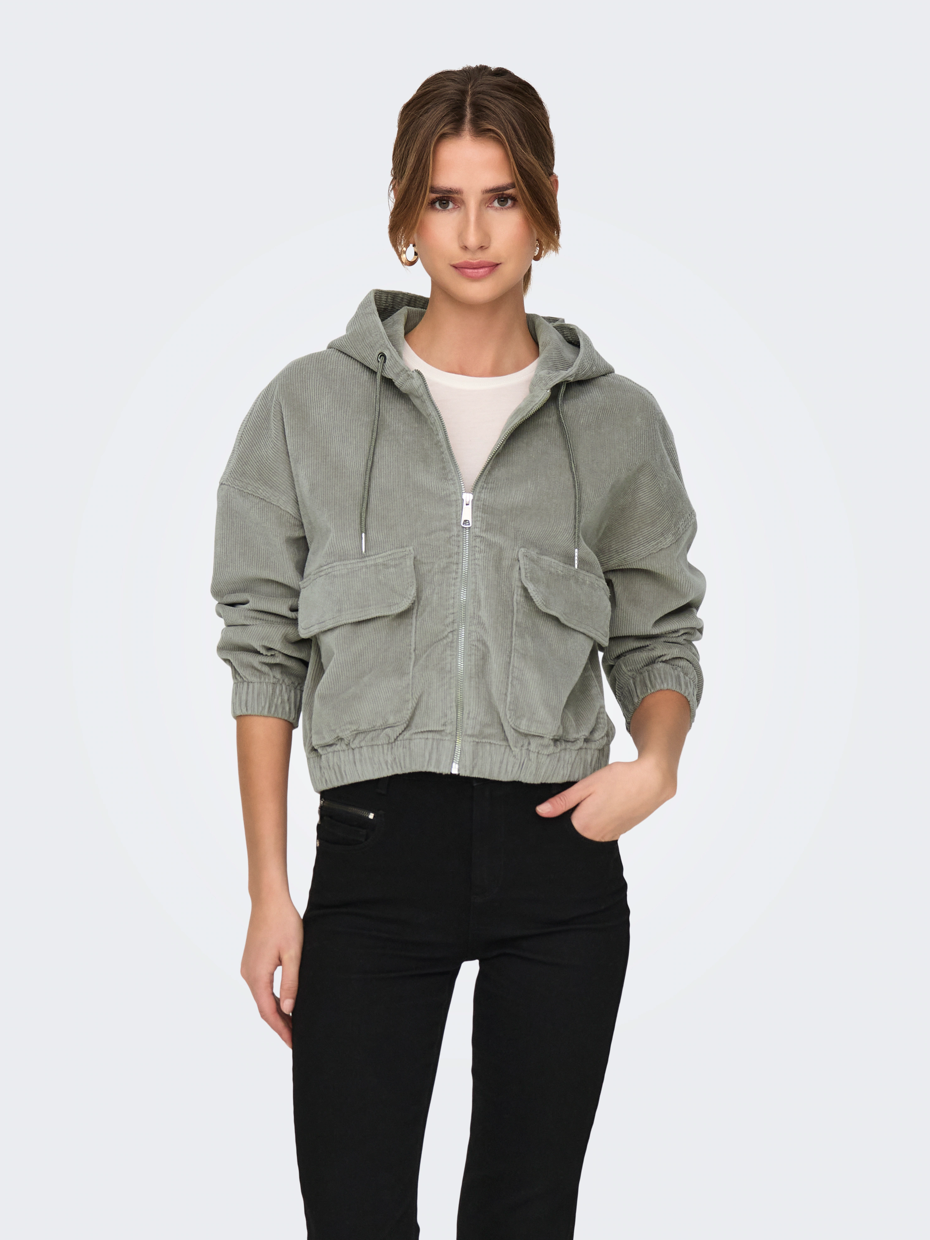 ONLY Cordjacke "ONLKENZIE L/S CORD JACKET PNT NOOS", mit Kapuze günstig online kaufen