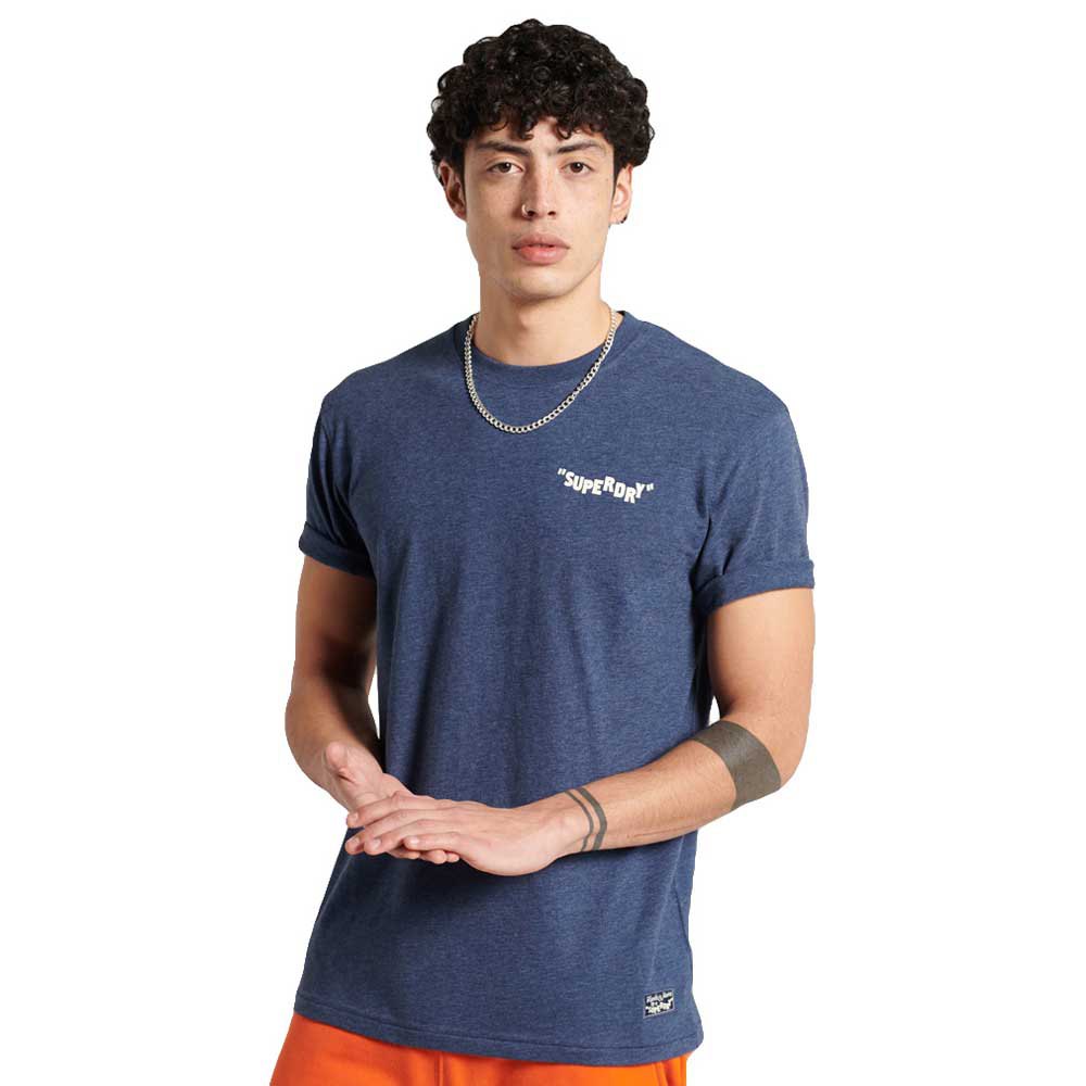 Superdry Sushi Rollers Kurzärmeliges T-shirt L Cali Washed Blue günstig online kaufen