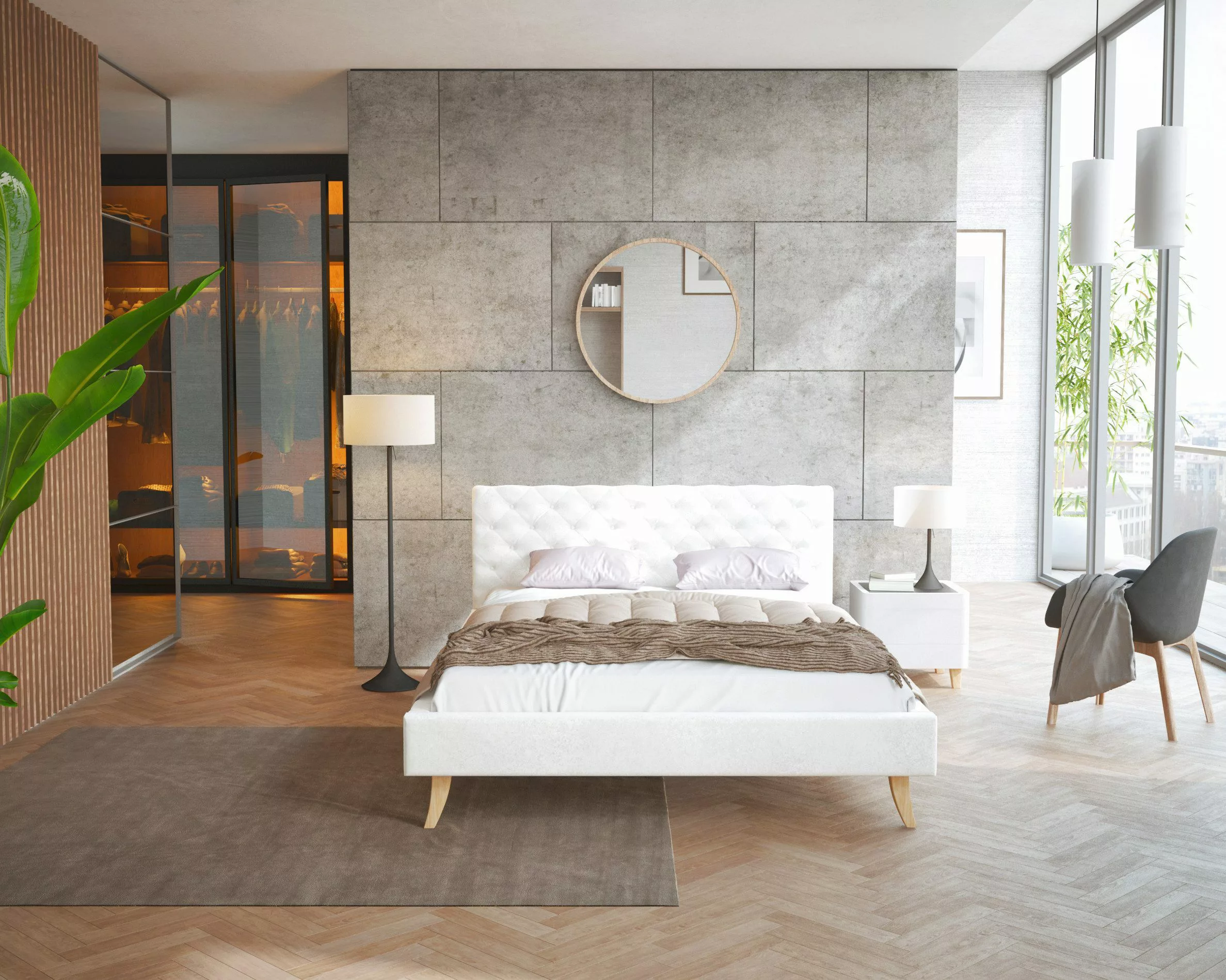 FDM Polsterbett Kalifornia Bettrahmen 120x200, 140x200, günstig online kaufen