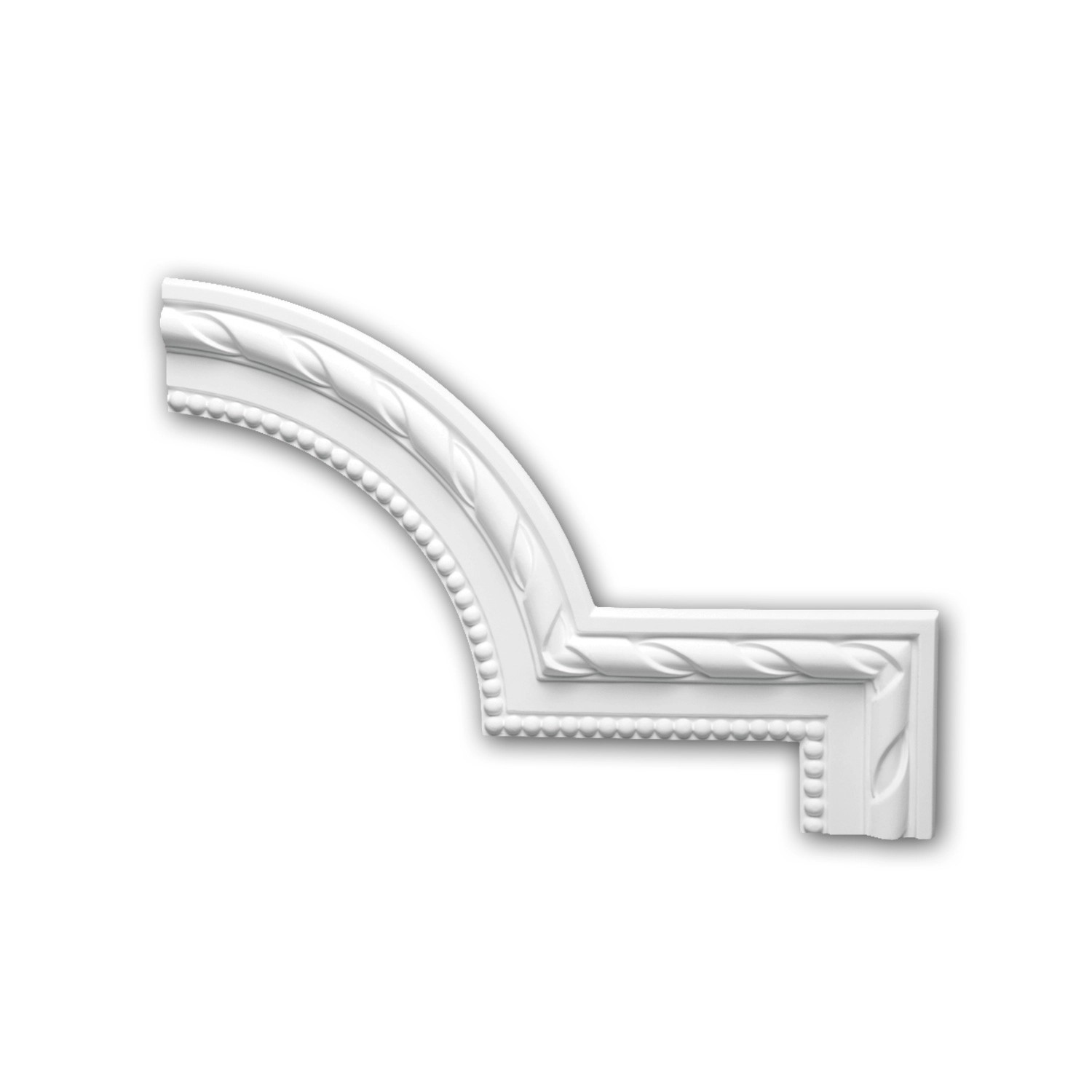 PROFHOME 152296 Eckelement für Wandleiste Zierelement dekoratives Element 3 günstig online kaufen