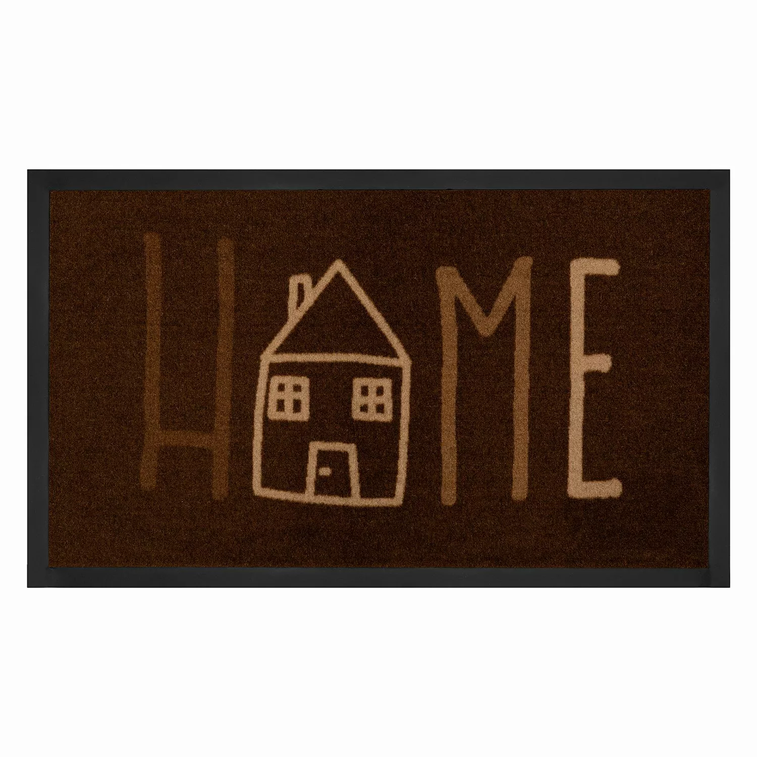 home24 Hanse Home Fußmatte Easy Home Webstoff Anthrazit/Grau 45x75 cm (BxT) günstig online kaufen