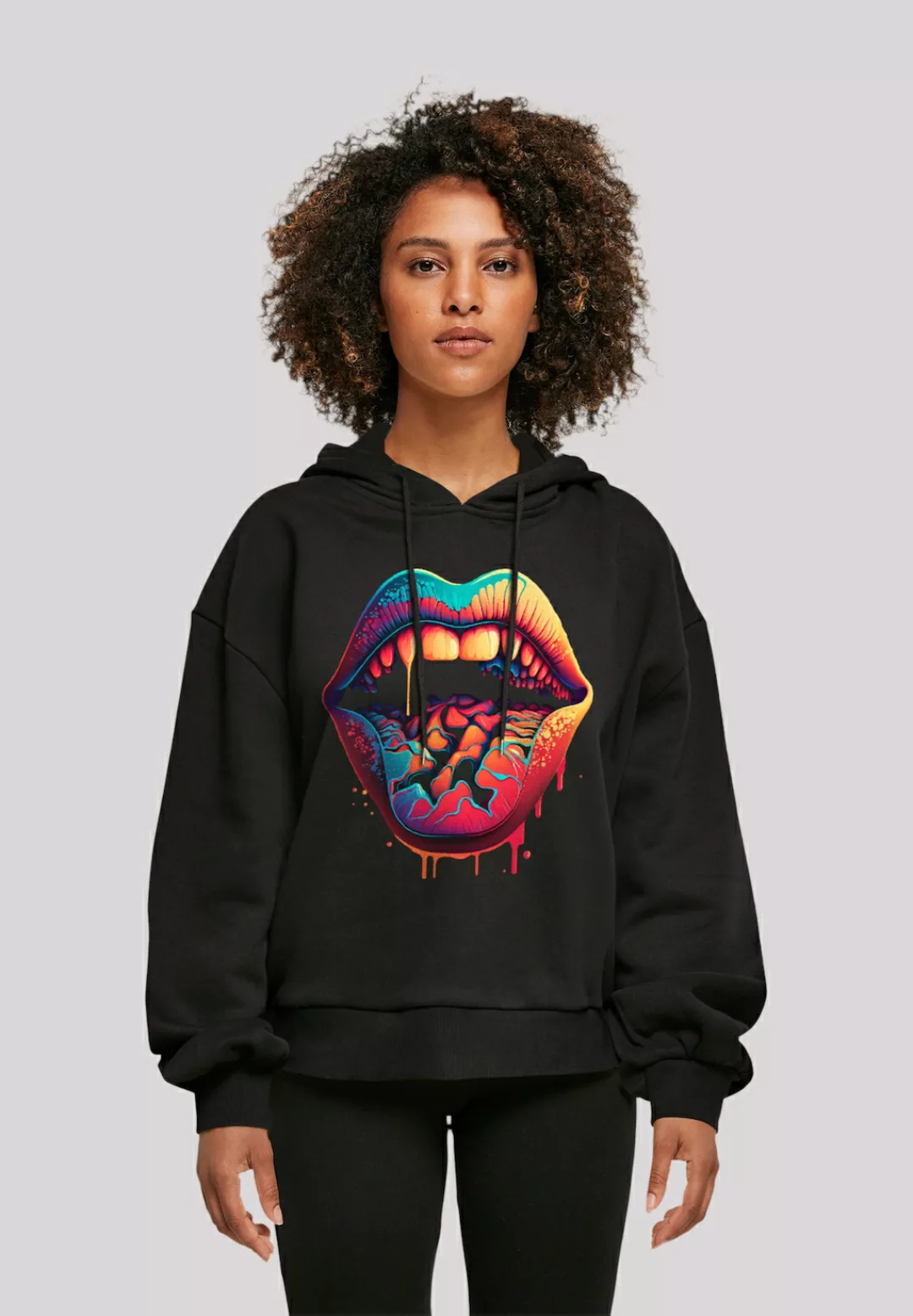 F4NT4STIC Kapuzenpullover "Drooling Lips", Print günstig online kaufen