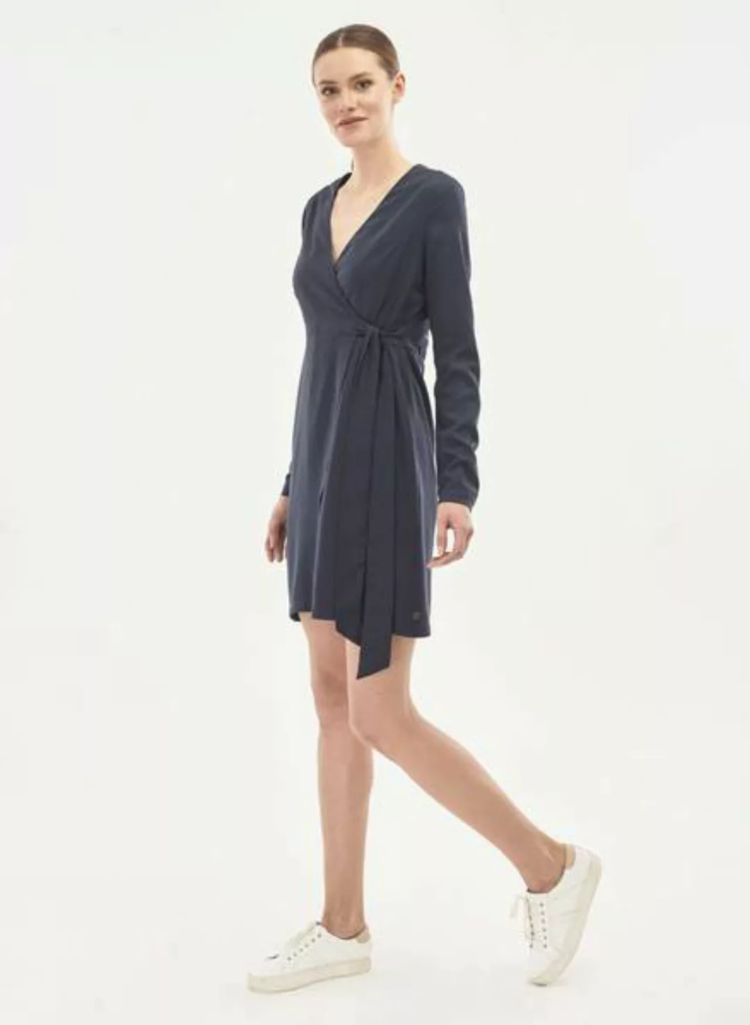 Kleid Aus Tencel Mit Taillengürtel günstig online kaufen