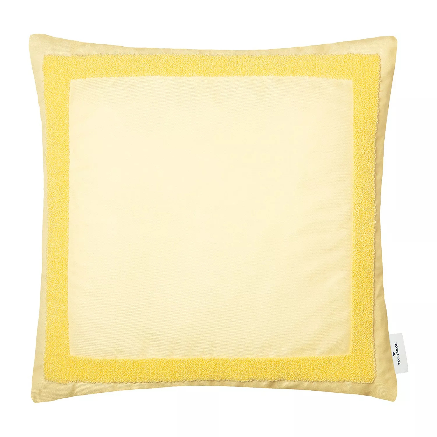 TOM TAILOR Home Kissenhülle mit Bouclé-Effekt Dekokissen gelb Gr. 45 x 45 günstig online kaufen