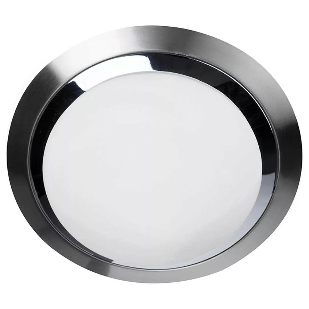 LED Wand- und Deckenleuchte in Silber und Weiß 12W 960lm IP44 240mm günstig online kaufen