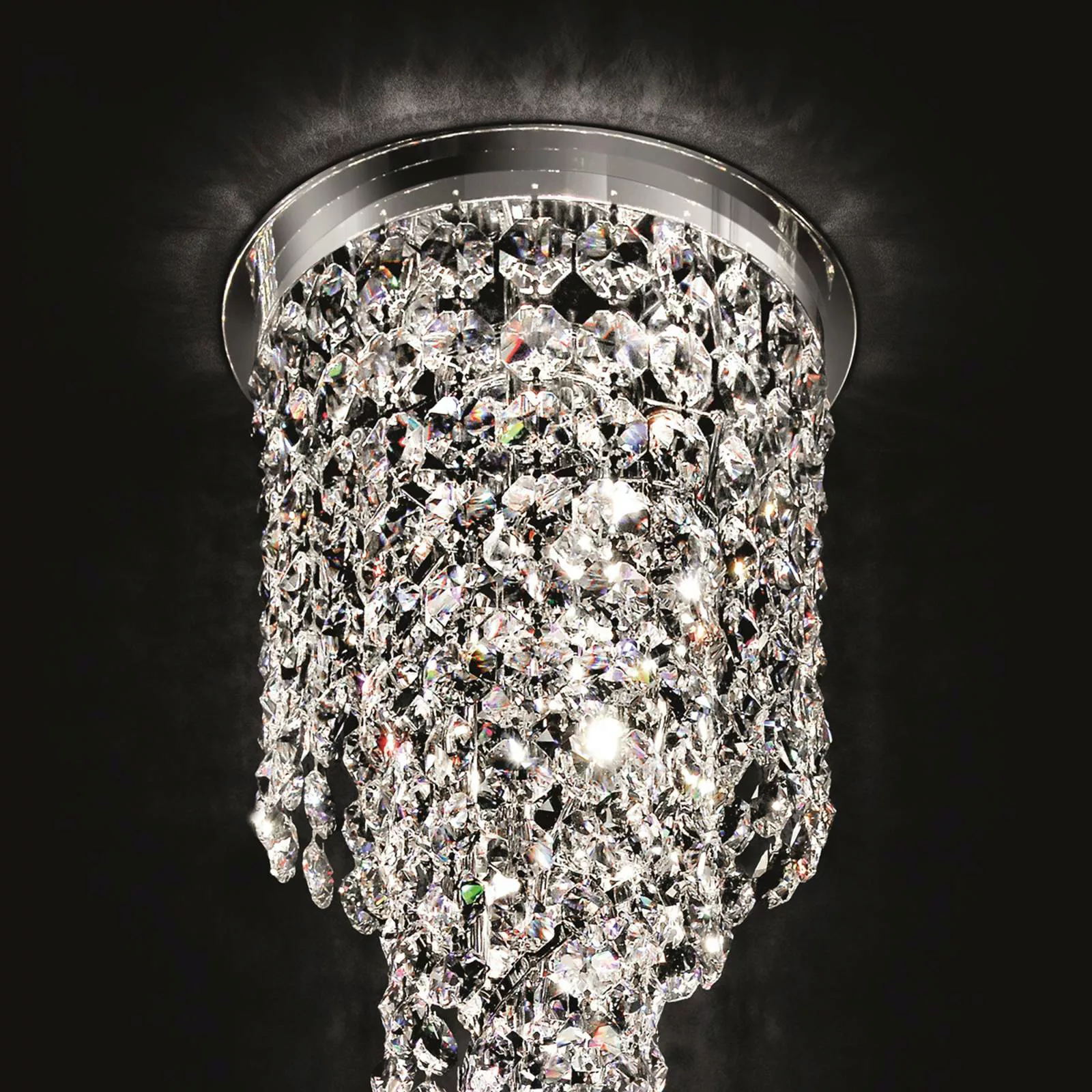 Spiralförmige Kristalldeckenleuchte Shine, 30 cm günstig online kaufen