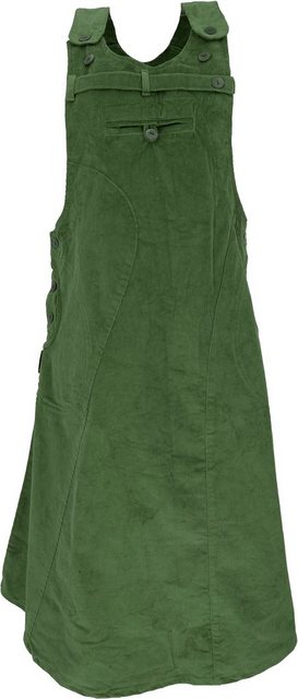 Guru-Shop Minirock Cord-Latzrock, Trägerkleid, Hippierock - grün alternativ günstig online kaufen