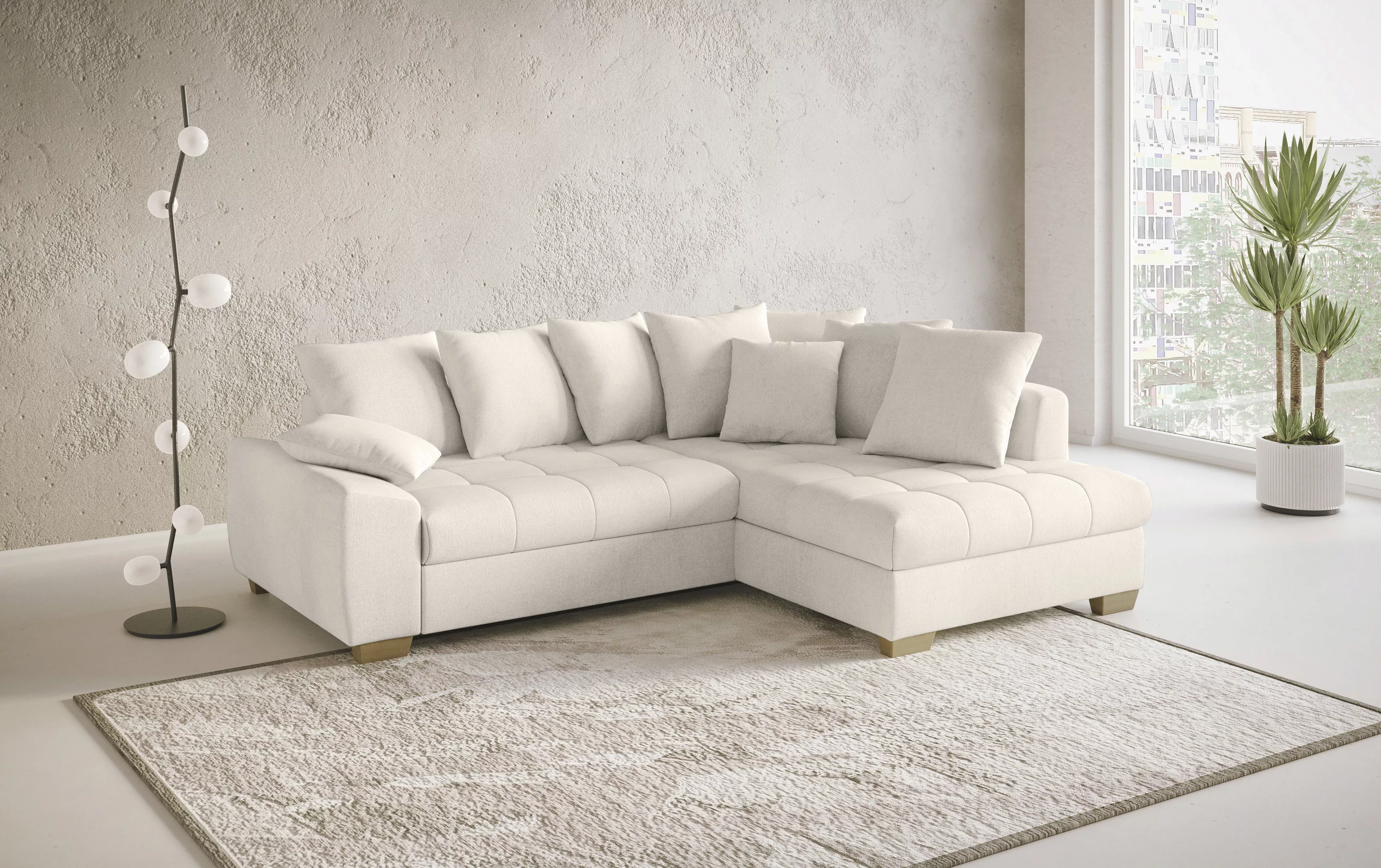 Mr. Couch Ecksofa "Nikita II, L-Form", Wahlweise mit Bettfunktion, Bettkast günstig online kaufen