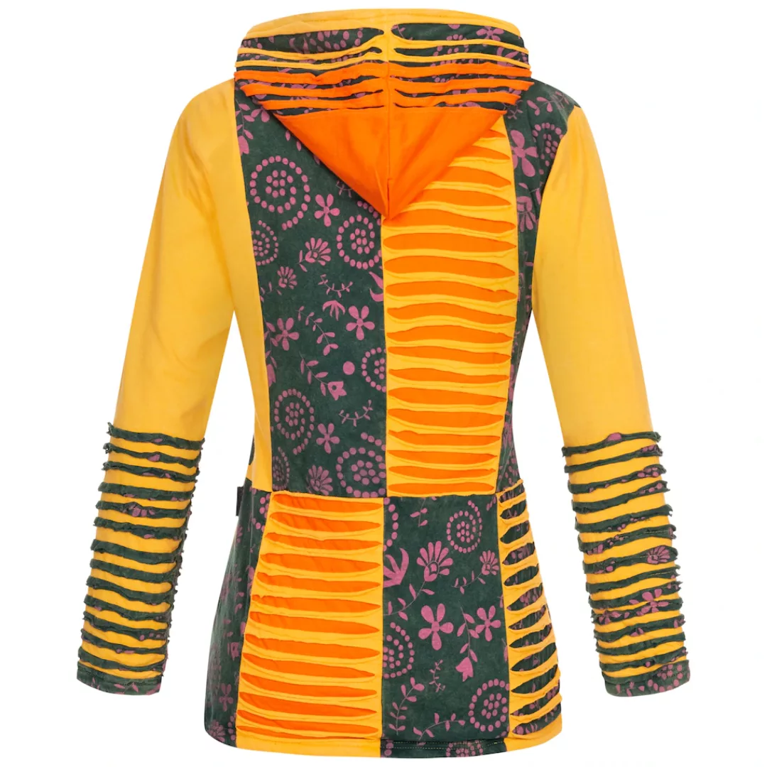 DEPROC Active Fleecejacke "Patchwork Multicolor NUNAVUT II NEW FLOWER POWER günstig online kaufen