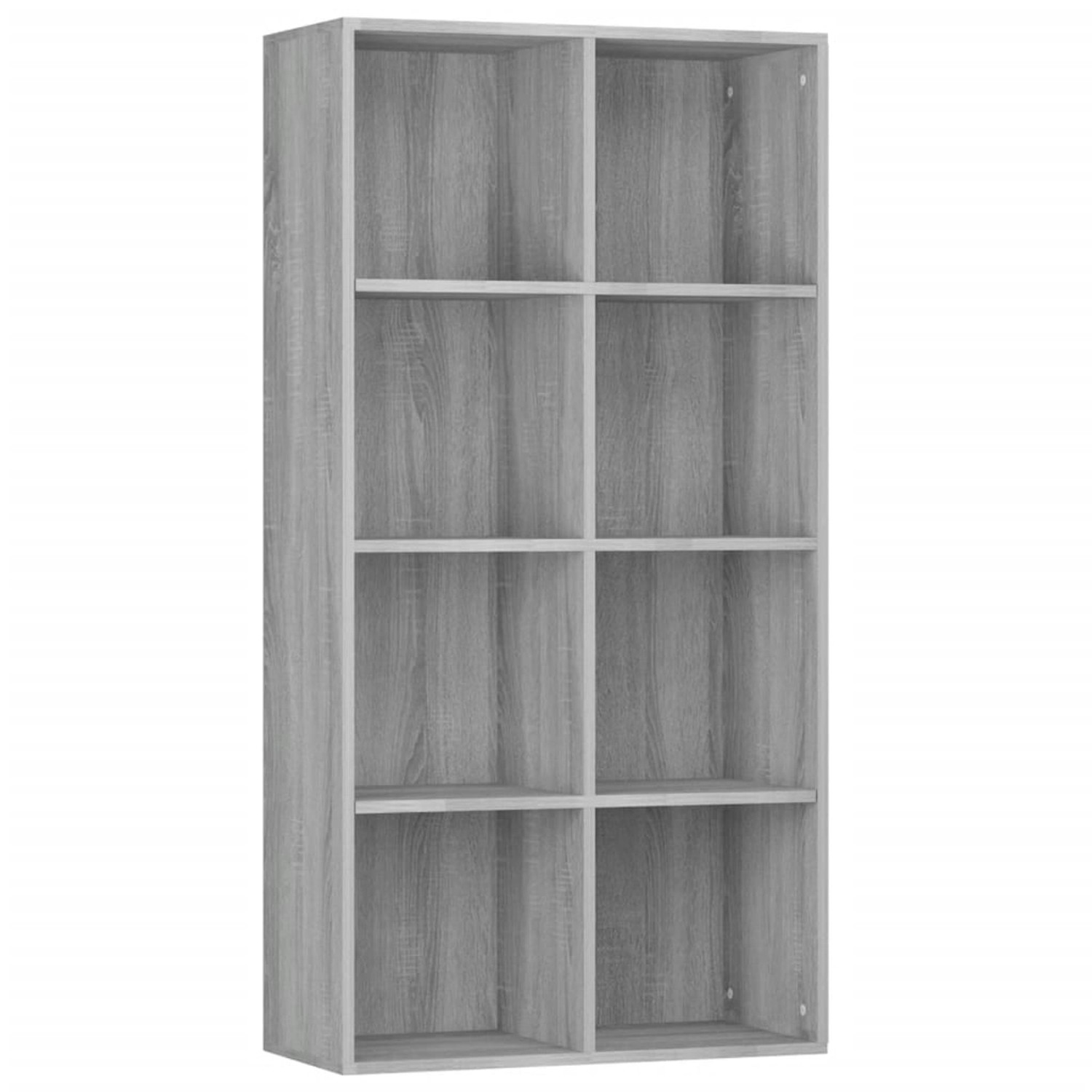 vidaXL Bücherregal/Sideboard Grau Sonoma 66×30×130 cm Holzwerkstoff günstig online kaufen