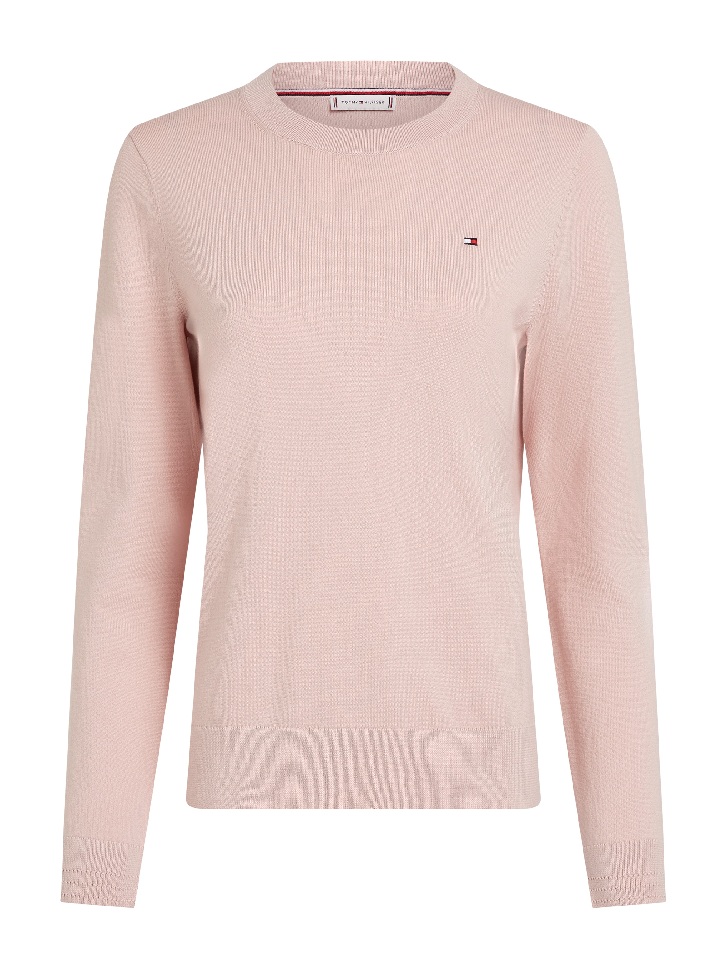 Tommy Hilfiger Rundhalspullover "CO JERSEY STITCH LS C-NK SWT", mit Logosti günstig online kaufen