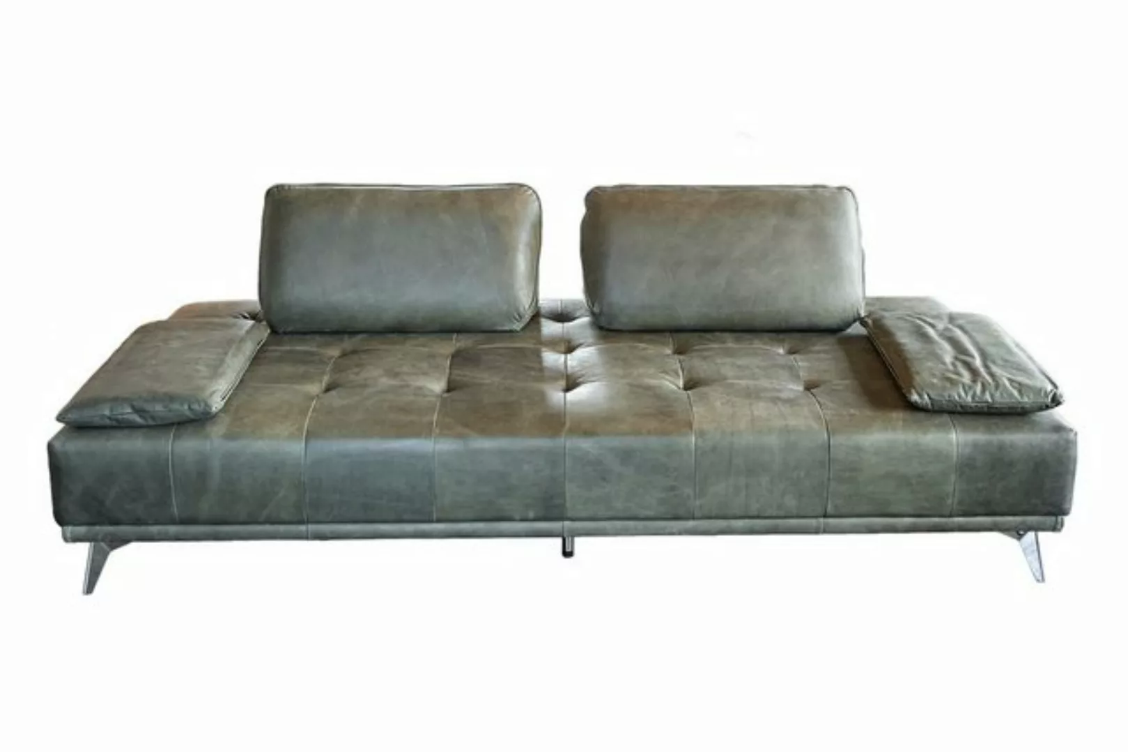 KAWOLA Schlafsofa WIOLO, Couch Daybed Leder mit oder ohne Hocker verschiede günstig online kaufen