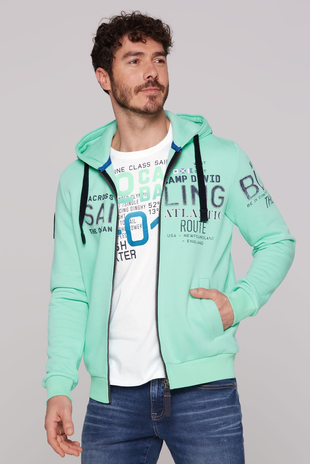 CAMP DAVID Kapuzensweatjacke, mit weicher Innenseite günstig online kaufen