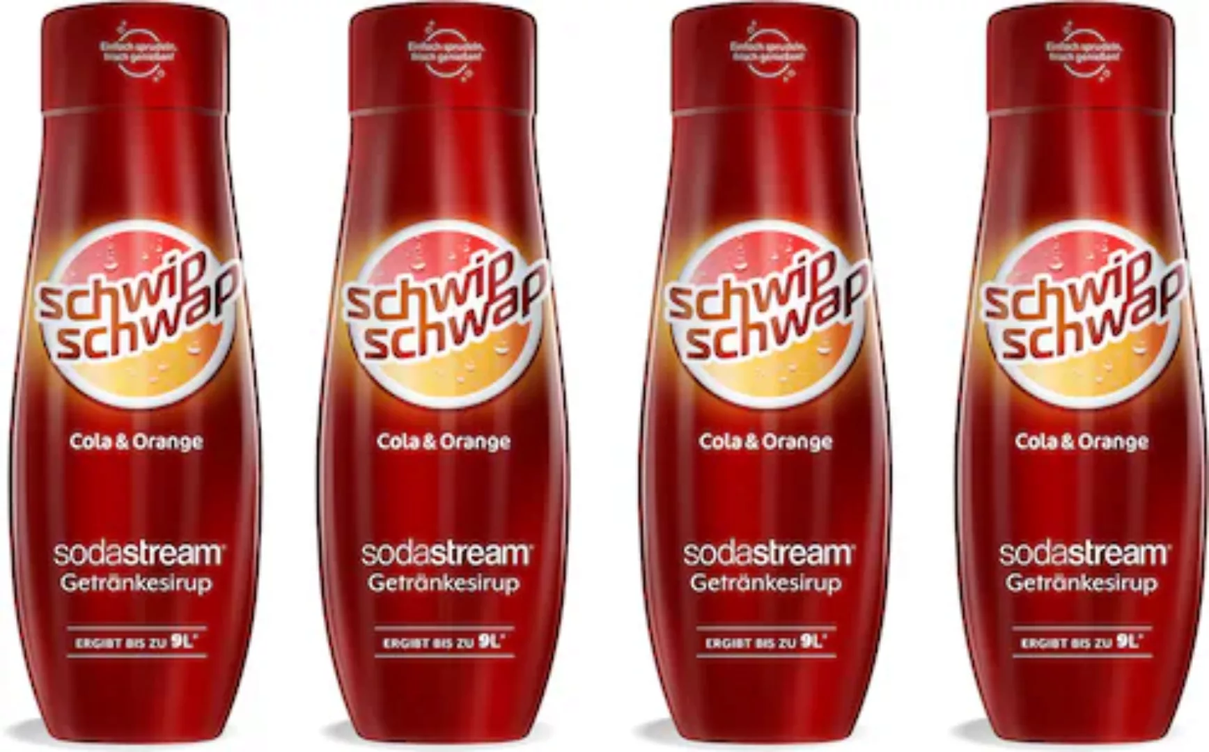 SodaStream Getränke-Sirup, SchwipSchwap (Cola & Orange), (4 Flaschen) günstig online kaufen