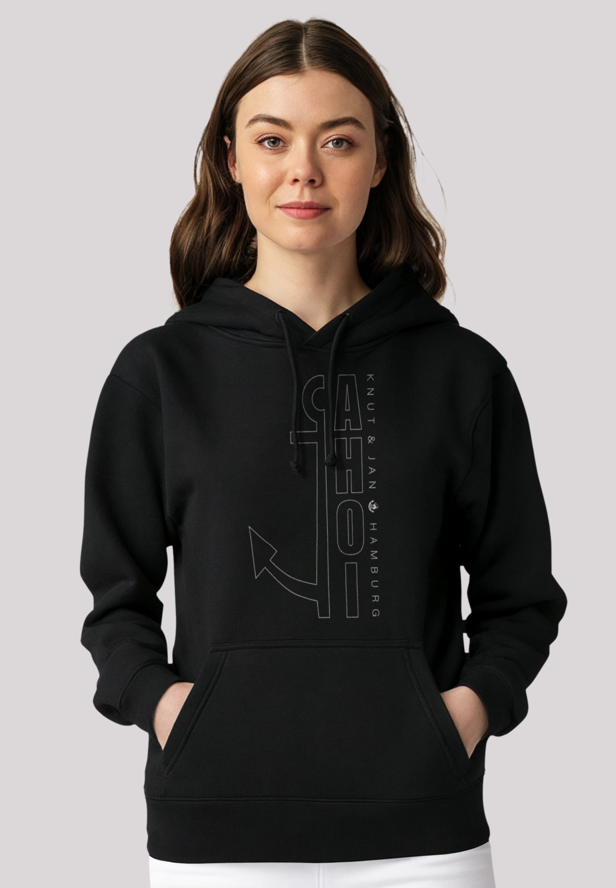 F4NT4STIC Kapuzenpullover "Ahoi Anker Outlines Knut & Jan Hamburg", Premium günstig online kaufen