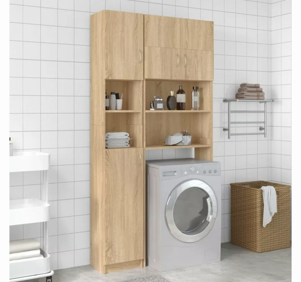 vidaXL Waschmaschinenumbauschrank Waschmaschinenschrank-Set Sonoma-Eiche Ho günstig online kaufen