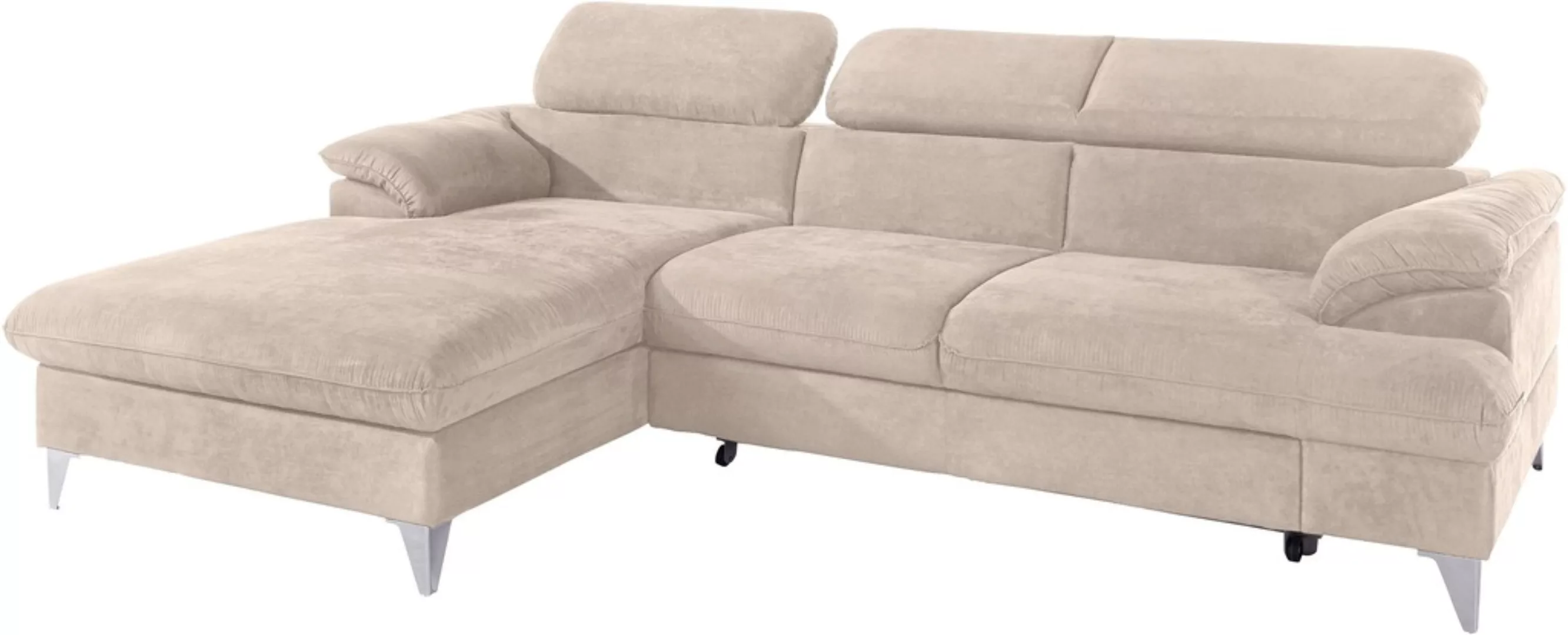 COTTA Ecksofa "Caluso L-Form", mit Kopfteilverstellung, wahlweise mit Bettf günstig online kaufen