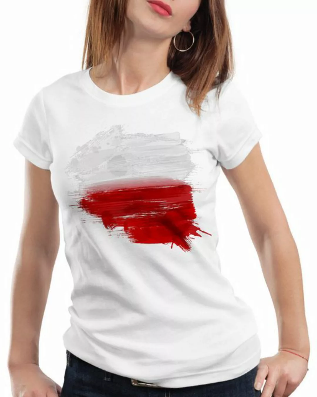 style3 T-Shirt Flagge Polen Fußball Sport Polska WM EM Fahne günstig online kaufen