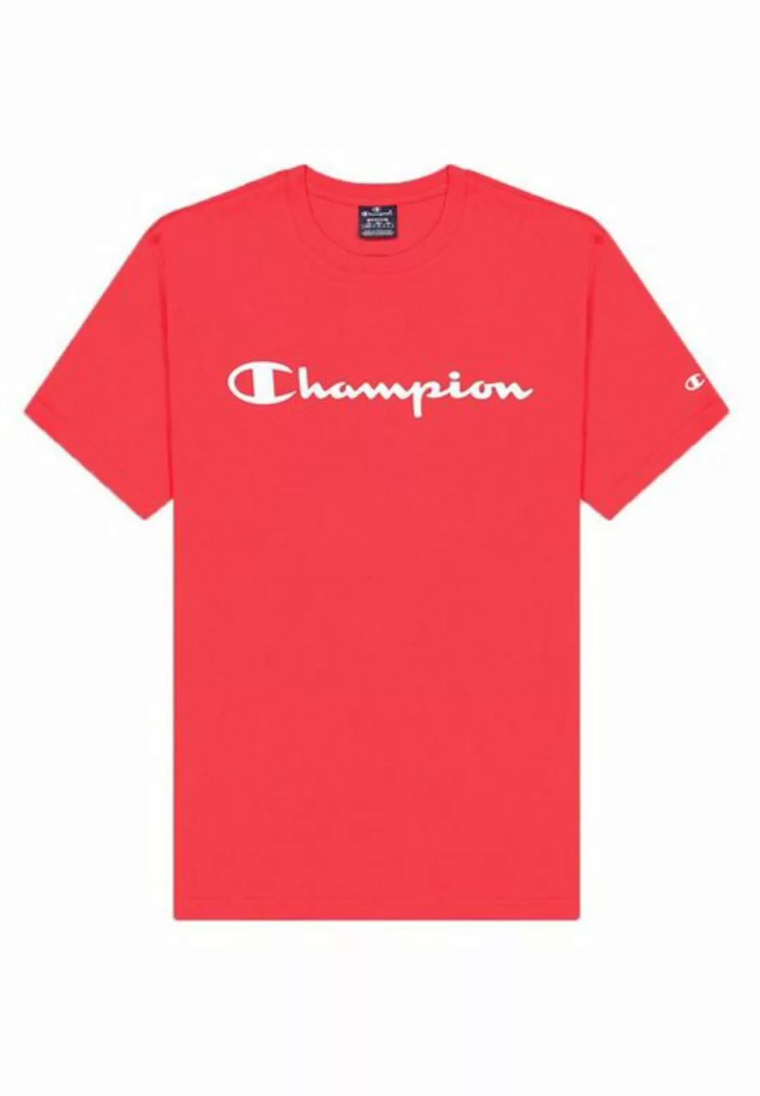 Champion T-Shirt Champion Herren Crewneck T-Shirt Rundhals mit Logo günstig online kaufen