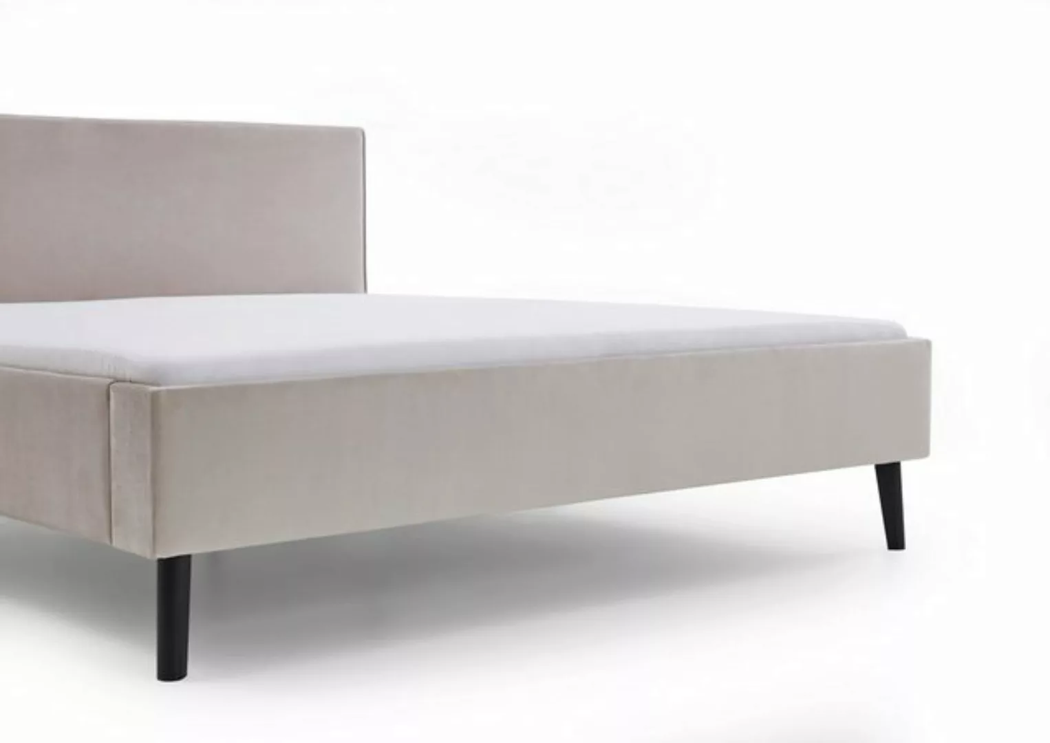 Faizee Möbel Bett [Leira 140x200/180x200] Polsterschlafzimmerbett Eichenhol günstig online kaufen