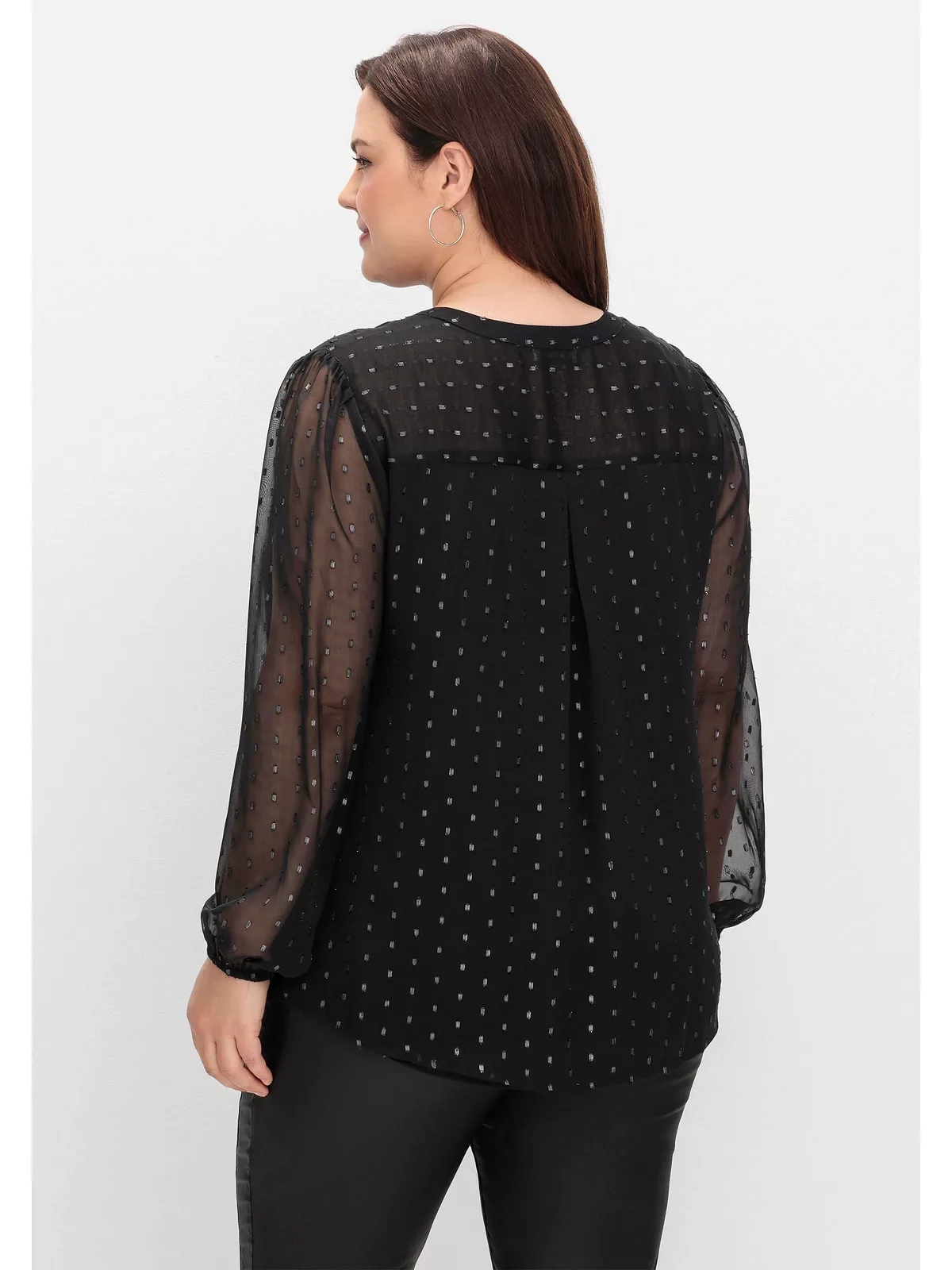 sheego by Joe Browns Chiffonbluse "Große Größen", mit eingewebten Glanzfäde günstig online kaufen