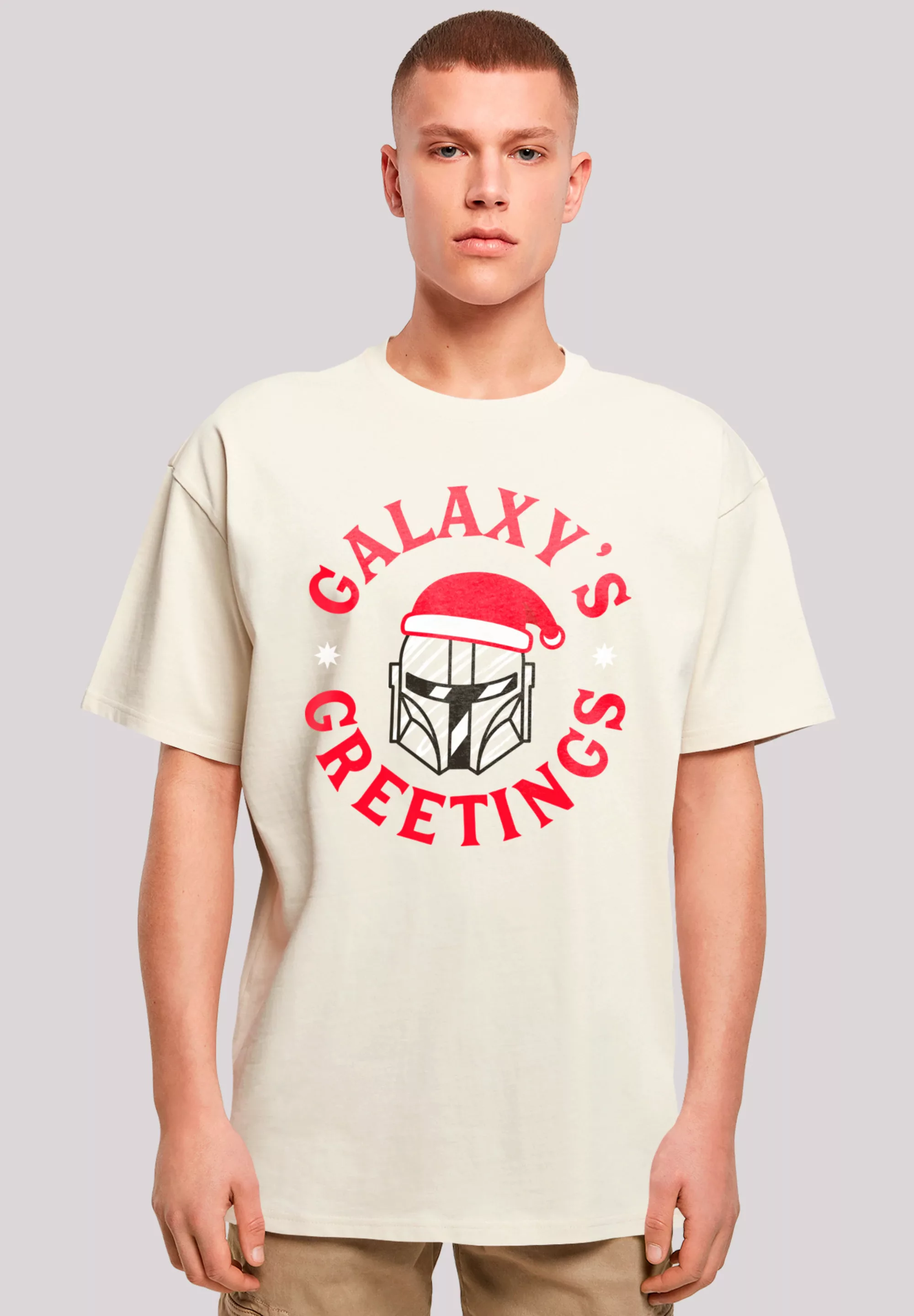 F4NT4STIC T-Shirt "Star Wars Mando Galaxy´s Greetings", Premium Qualität günstig online kaufen