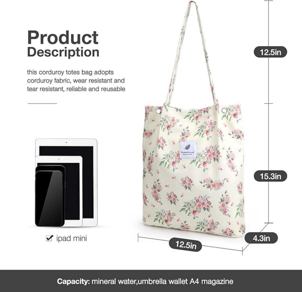 Coonoor Schultertasche Damen Grosse Kapazität Canvas günstig online kaufen