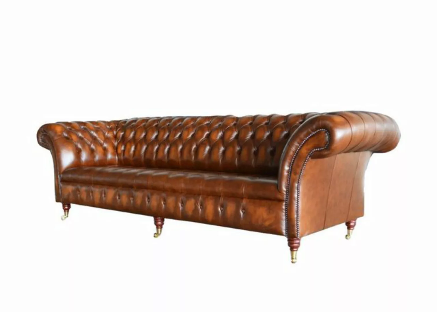 JVmoebel Sofa xxl Big Sofa Couch Chesterfield 265cm Polster Sofas 4 Sitzer günstig online kaufen