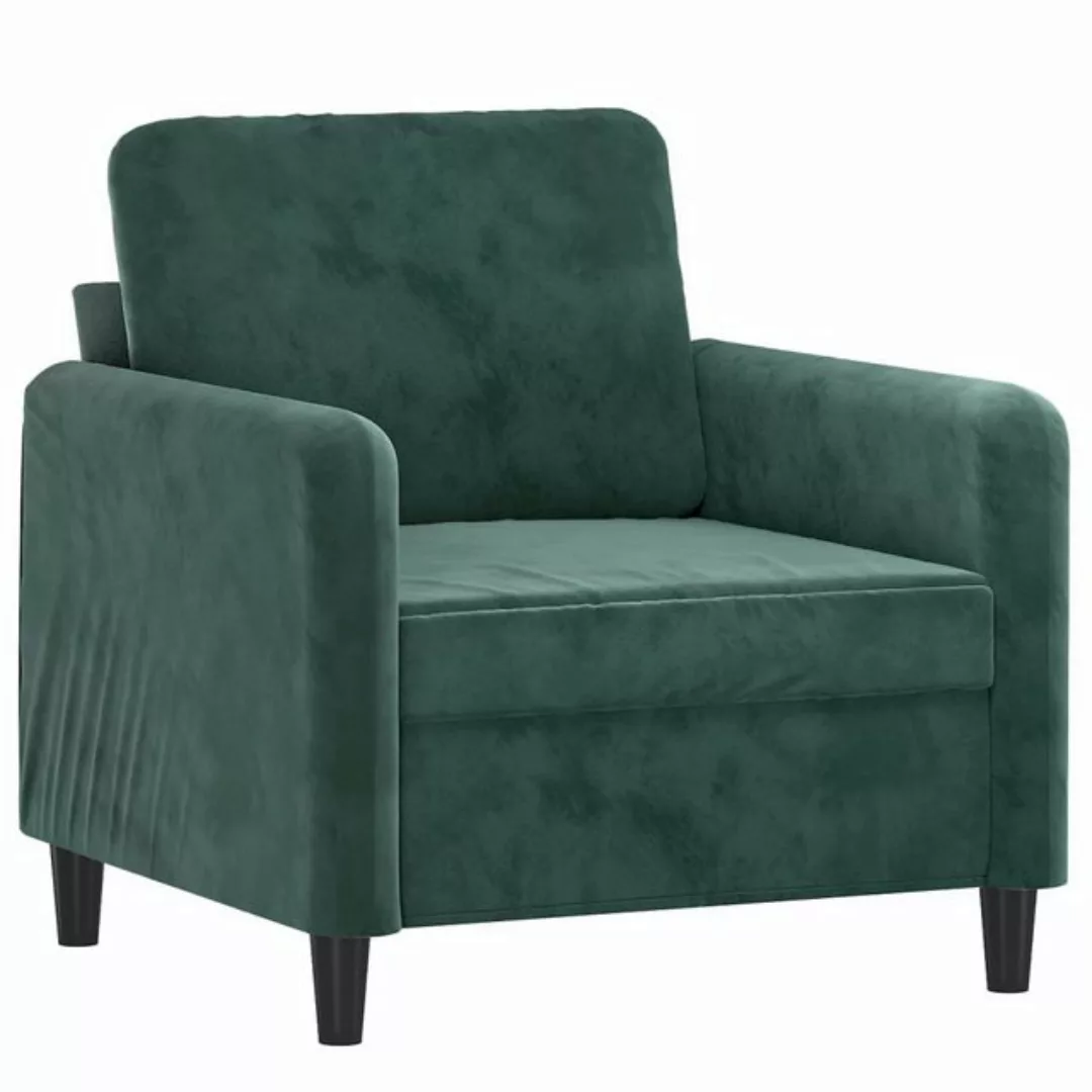 vidaXL Sofa Sessel Dunkelgrün 60 cm Samt günstig online kaufen