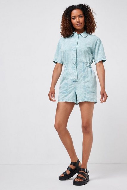 Next Playsuit Kurzärmeliger Jeans-Playsuit mit elastischem Bund (1-tlg) günstig online kaufen